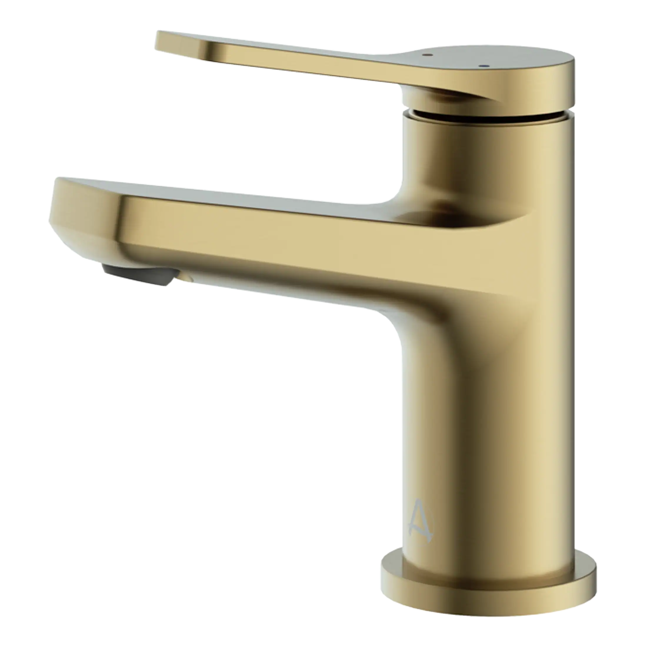 Gold bathroom mixer tap with modern sleek design, perfect for contemporary bathroom renovations, providing stylish and functional water control.