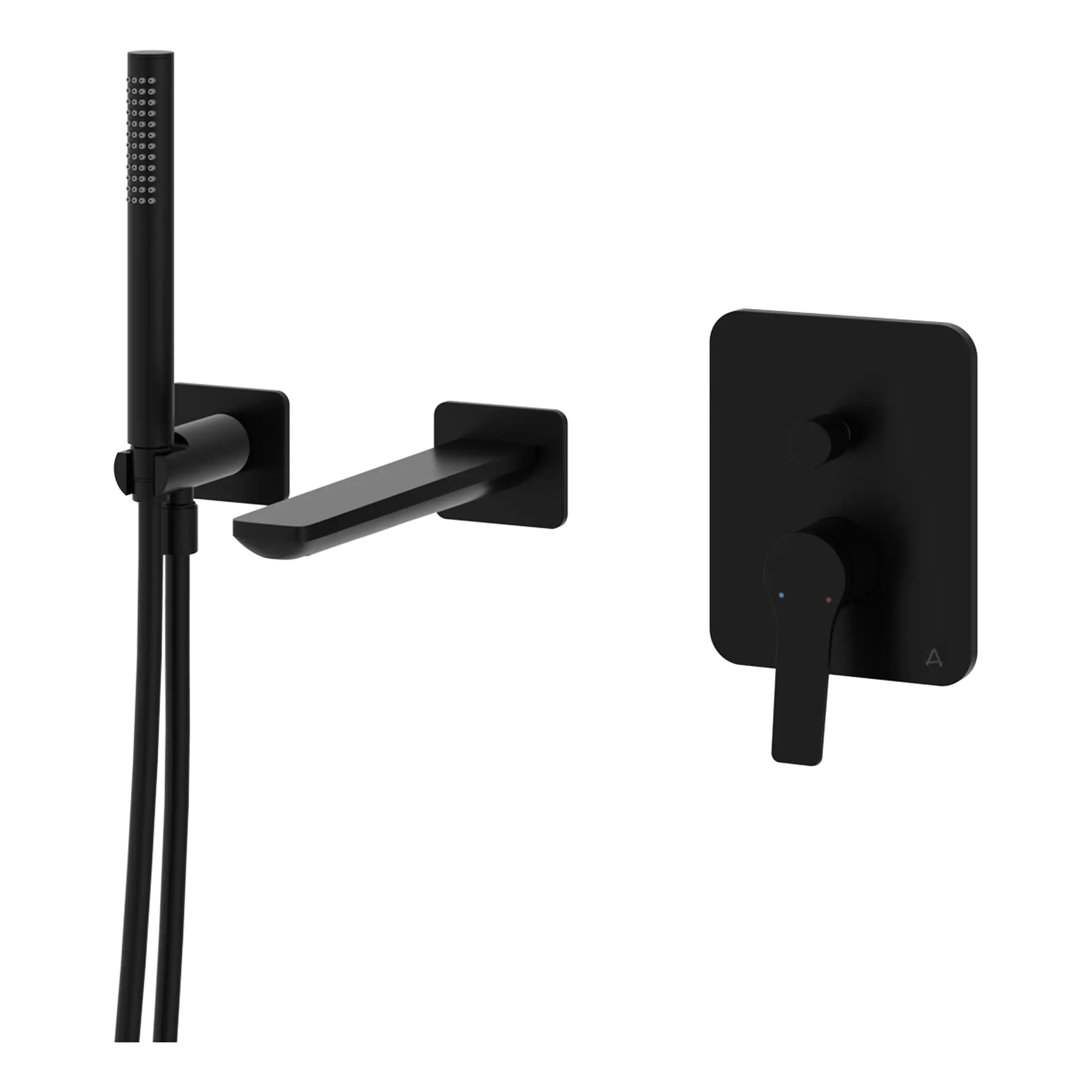 Aqualla Avante Wall Mounted Bath Shower Mixer Tap With Kit