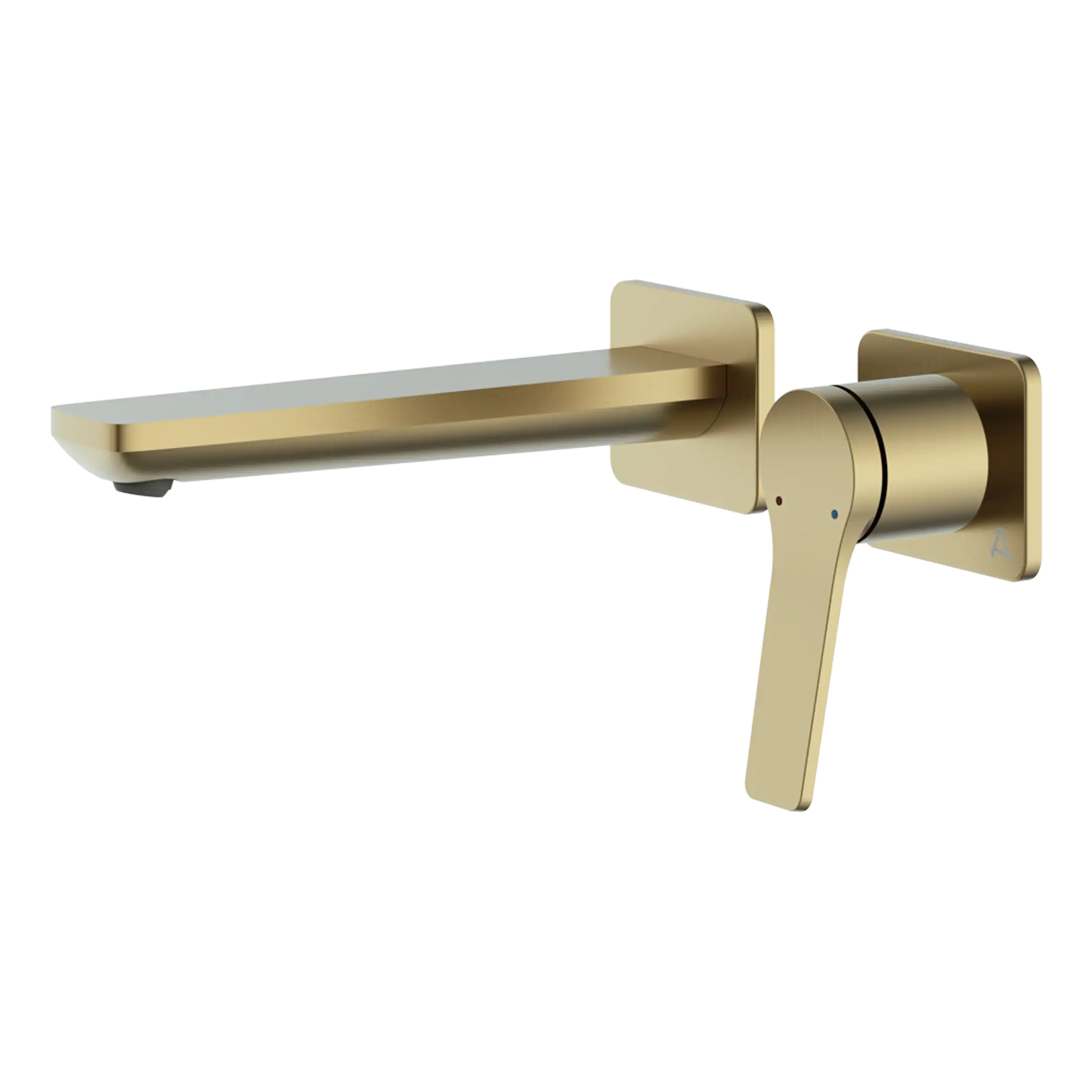 Sleek gold modern bathroom faucet with a minimalist design, suitable for contemporary bathroom decor, promoting stylish and functional bathroom fixtures.