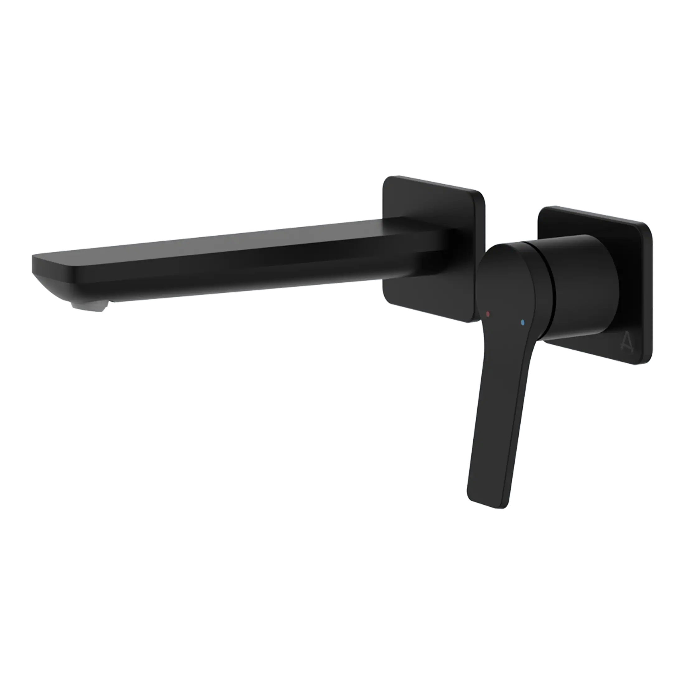 Modern black bathroom faucet with sleek design, single handle for temperature control, suitable for contemporary bathroom upgrades.