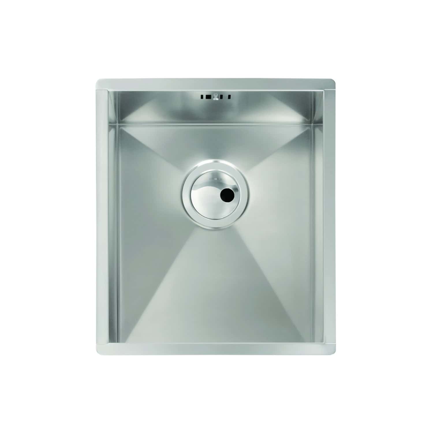 Stainless steel bathroom sink with modern design and integrated drainage, ideal for contemporary bathroom renovations and commercial restrooms.