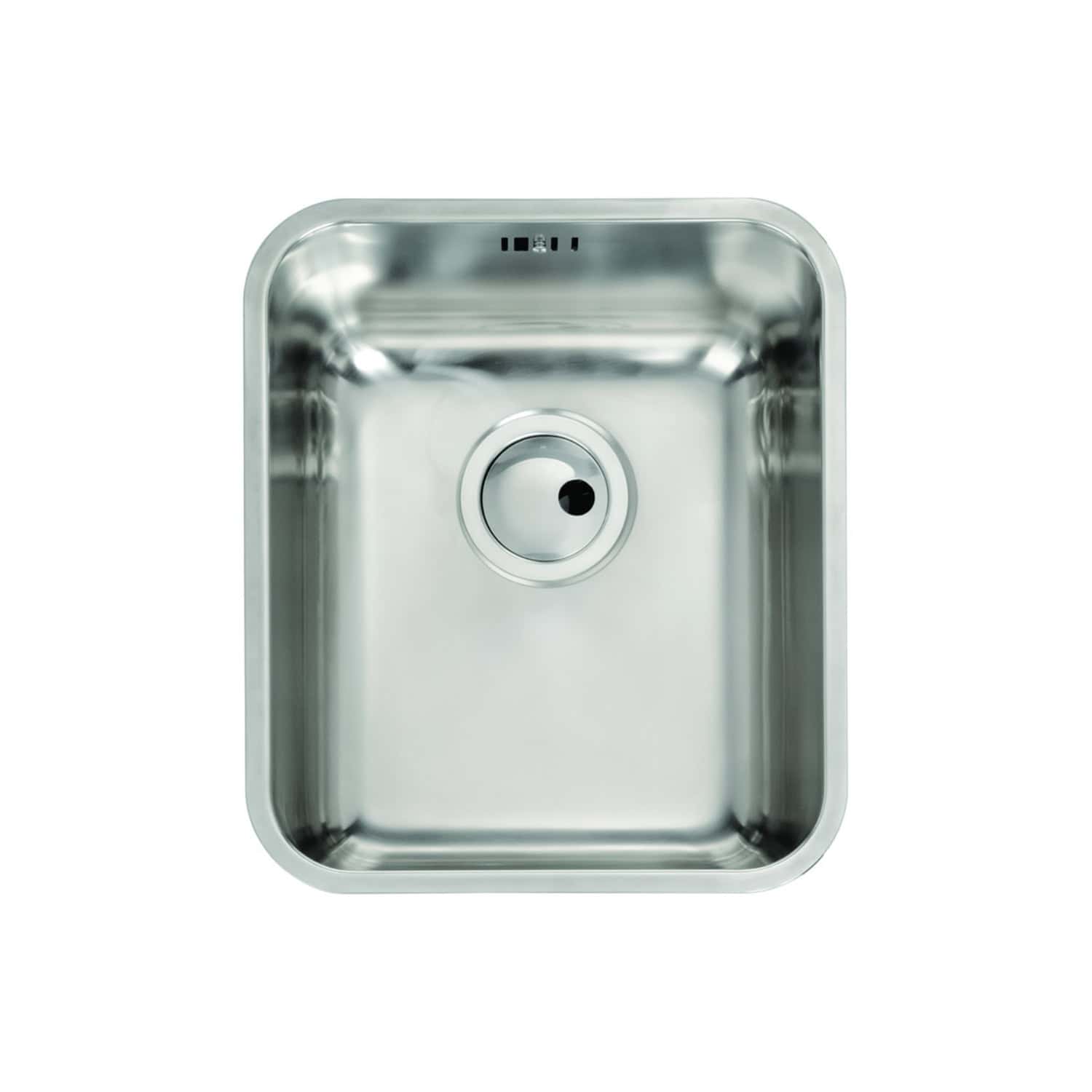 Polished stainless steel kitchen sink with single bowl and modern design, ideal for contemporary bathrooms and kitchens. Durable, easy to clean, perfect for modern bathroom renovation ideas.