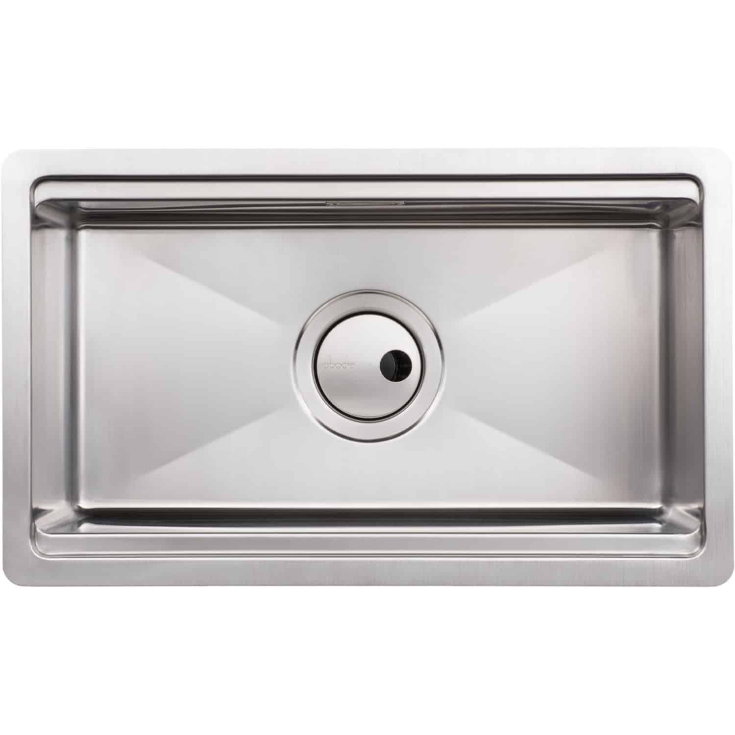 Stainless steel kitchen sink with modern design, integrated drain, and durable surface, ideal for contemporary bathrooms and kitchens. Perfect for sleek and functional bathroom upgrades.