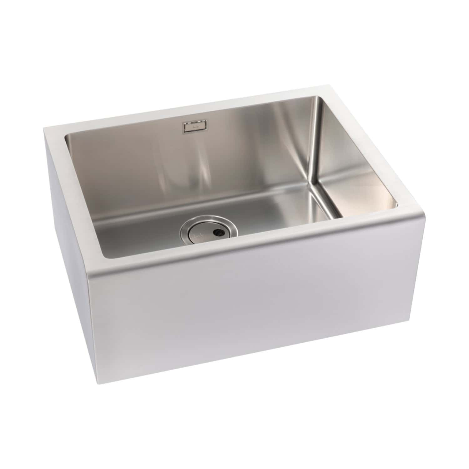 Stainless steel utility sink with durable construction, perfect for commercial or industrial kitchens, laundry rooms, and garden workshops, offering practicality and corrosion resistance.