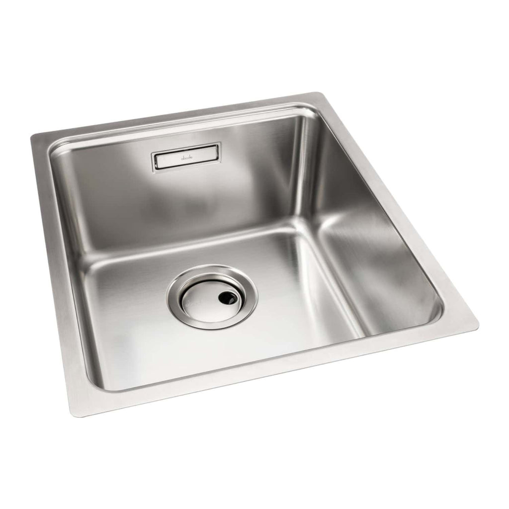 Stainless steel kitchen sink from Bubly Bathrooms, modern and durable design, ideal for contemporary kitchens, featuring extra-deep bowl and easy installation.