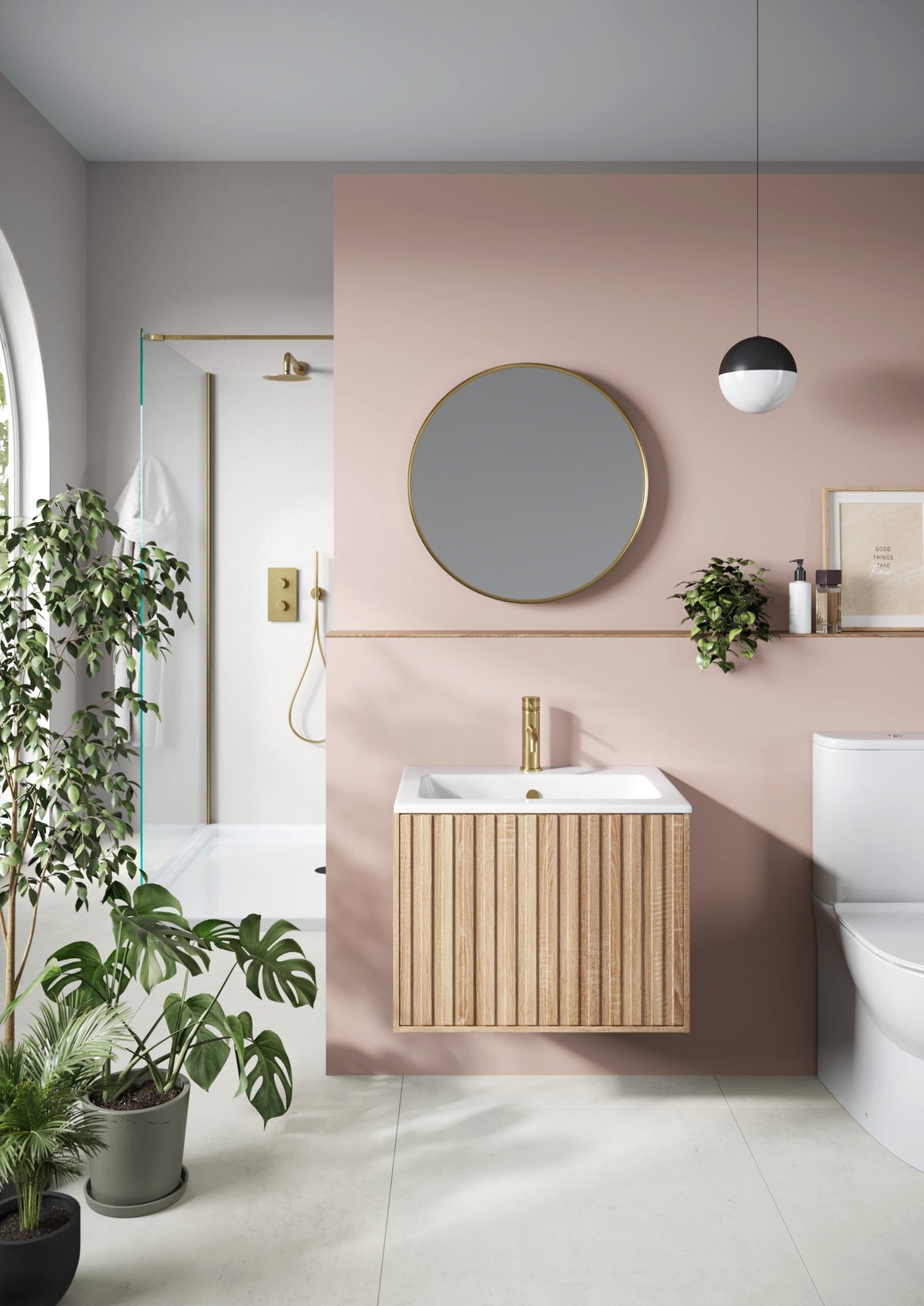 Scudo Alfie 600mm Wall Hung Vanity Unit With Basin