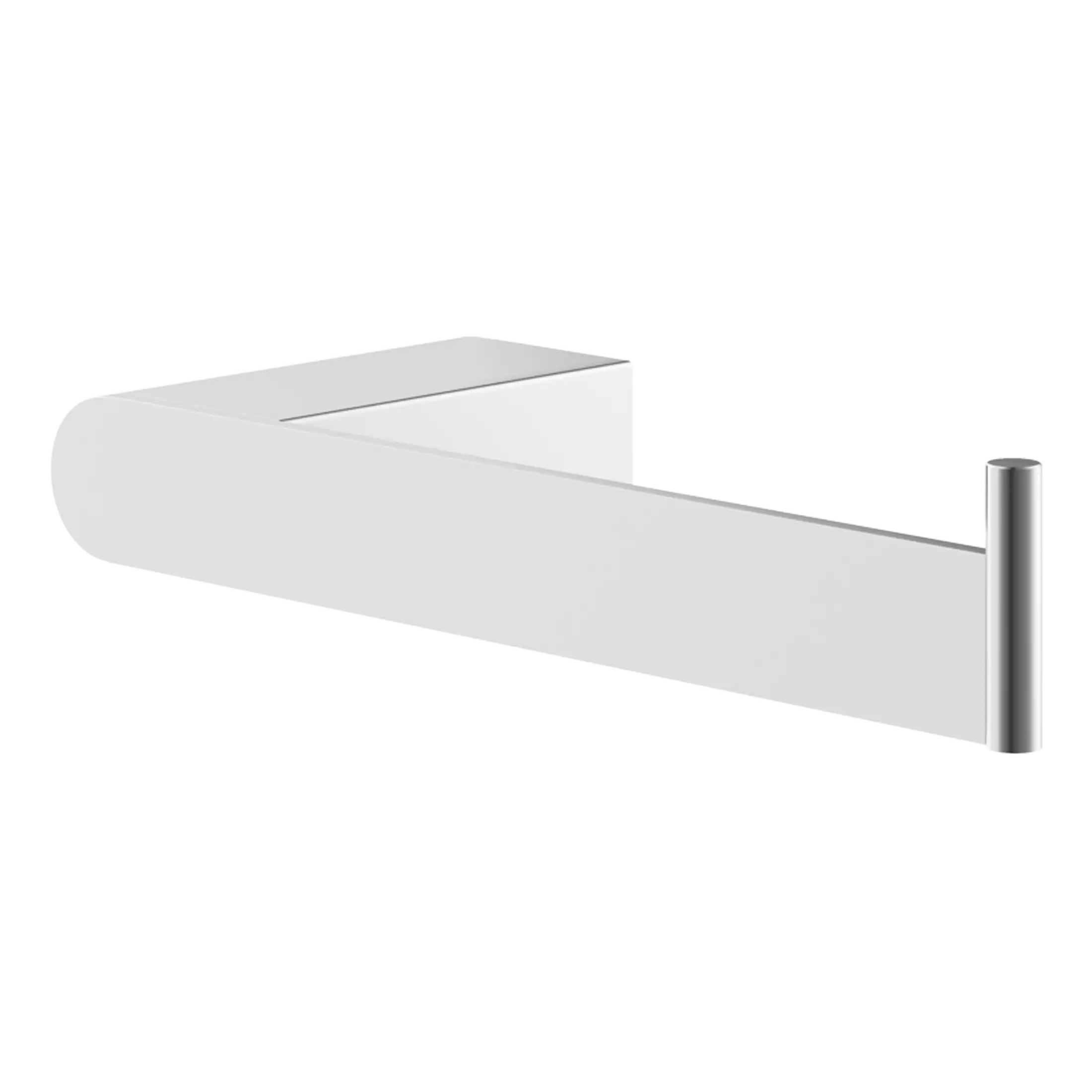Sleek white bathroom towel rail with modern design, perfect for contemporary bathrooms, providing stylish storage and easy towel drying functionality.