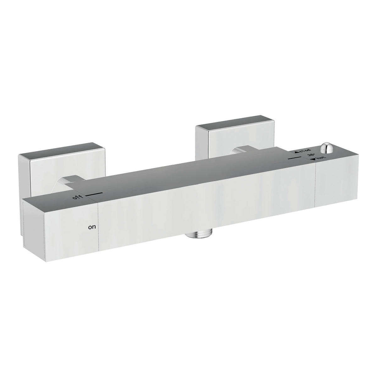 Scudo Chrome Square Exposed Shower Valve