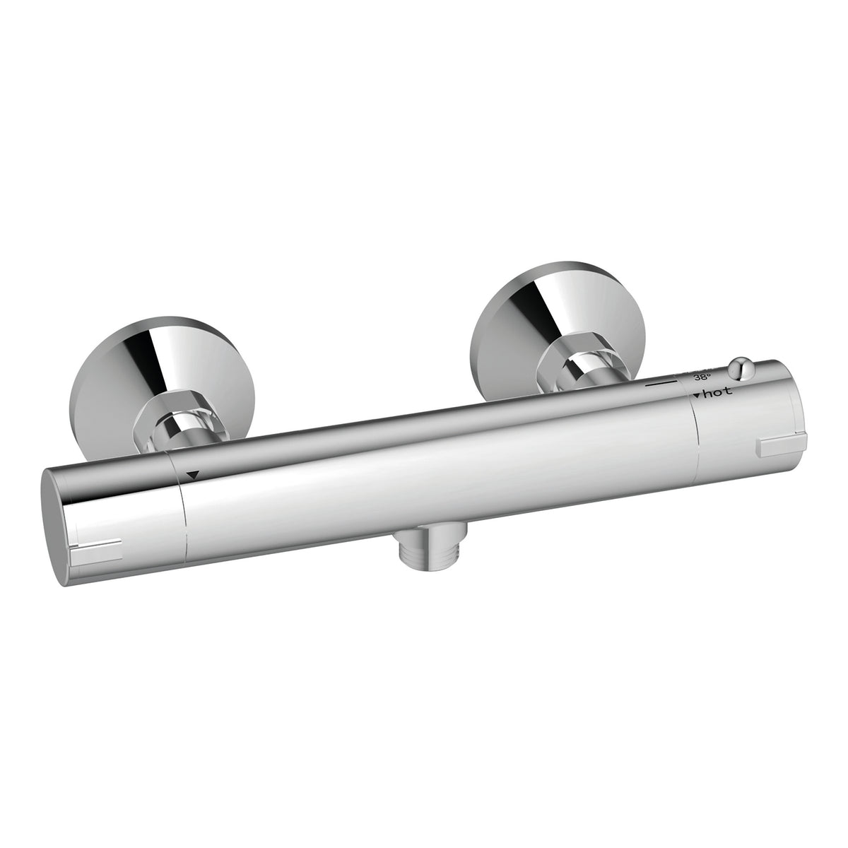 Scudo Chrome Round Exposed Shower Valve