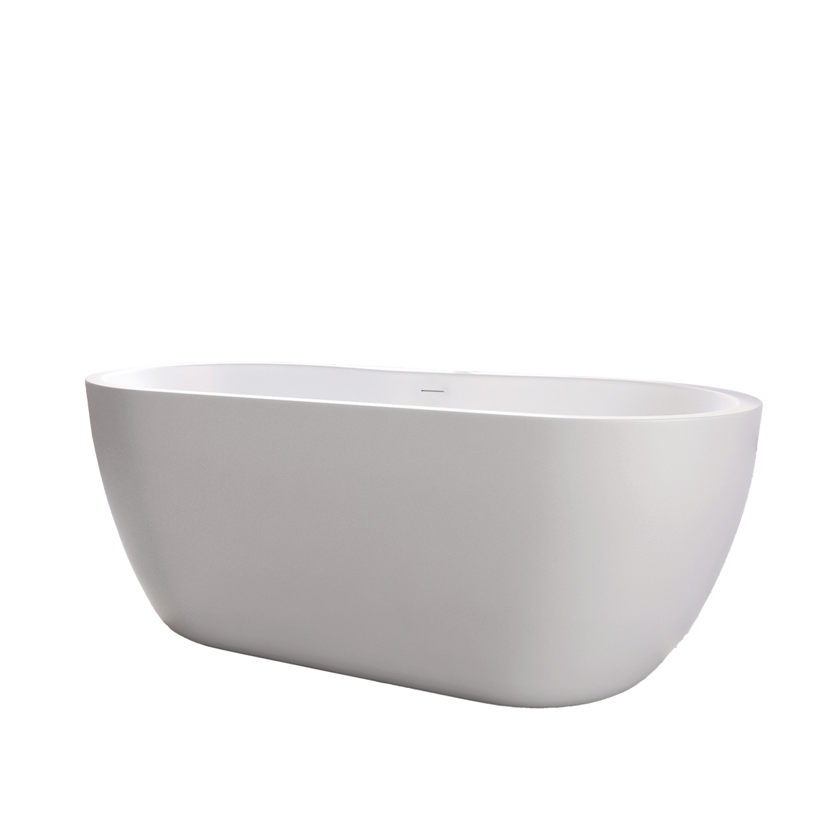 Scudo Onyx Double Ended Freestanding Bath - 1655mm x 750mm - White
