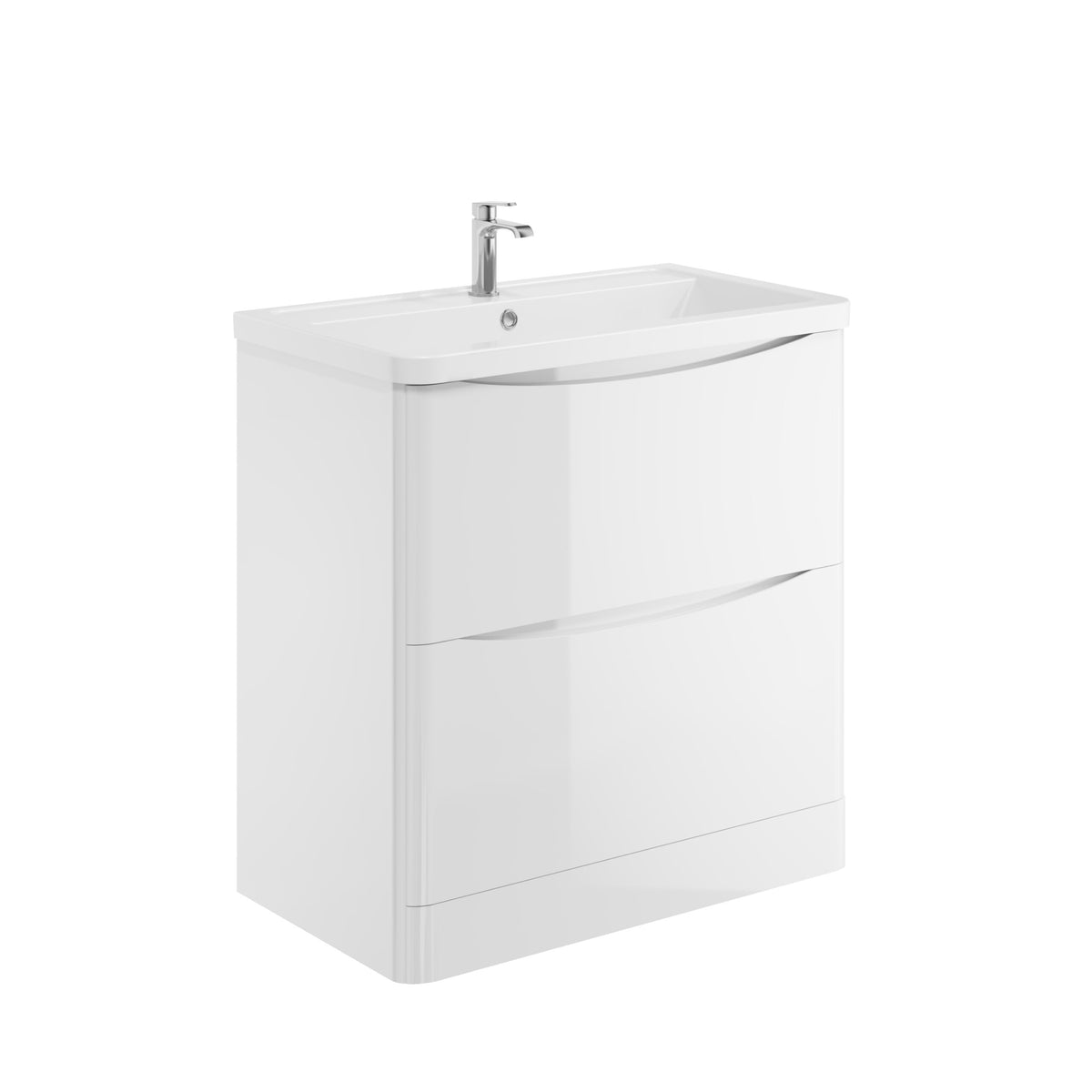 Scudo Bella 800mm Floor Standing Vanity Unit With Basin