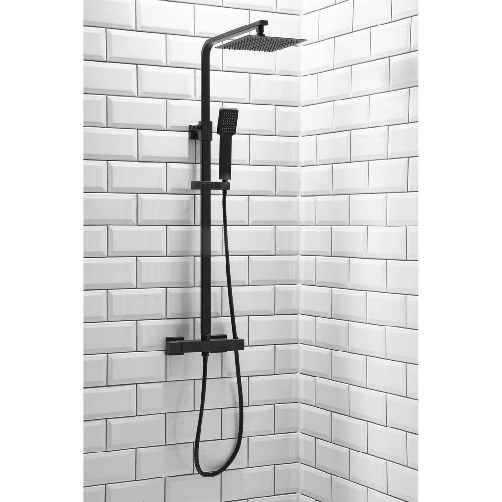 Scudo Lunar Square Rigid Riser Shower Kit - lifestyle