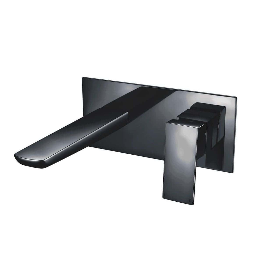 Sleek black bathroom faucet with modern design, durable finish, and easy-to-use handle for contemporary bathrooms. Perfect for enhancing bathroom aesthetics and functionality.
