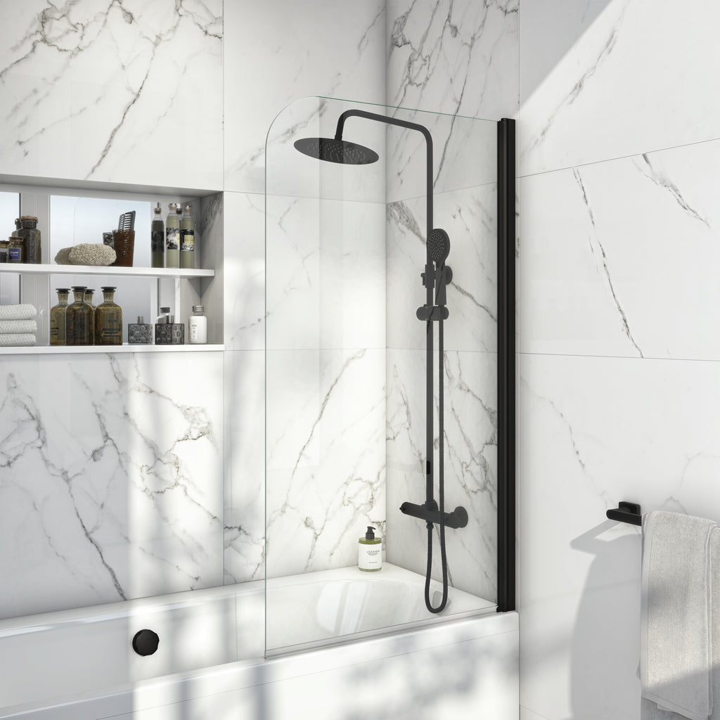 Scudo S6 Radius Hinged Bath Screen - lifestyle