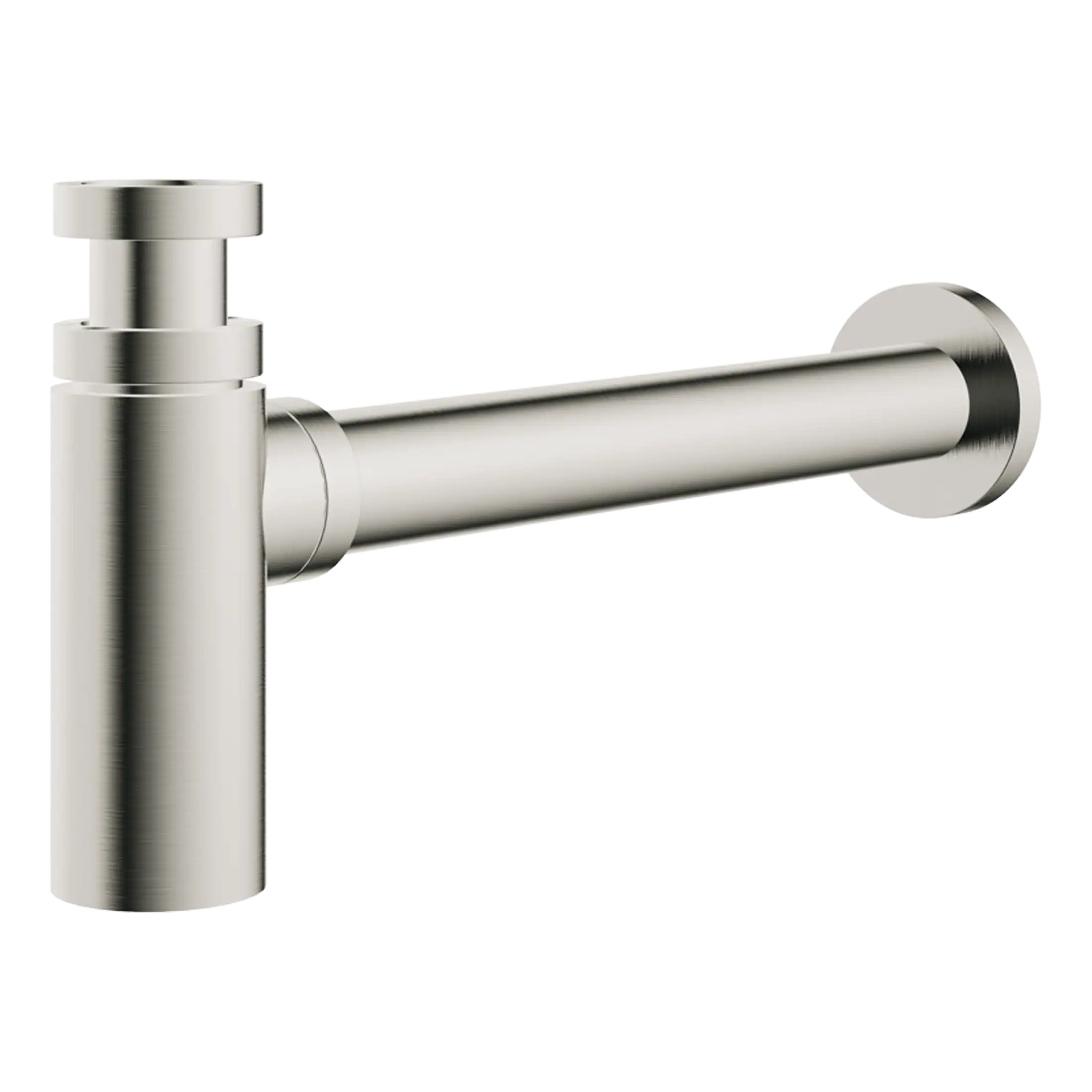 Polished stainless steel bidet toilet paper holder for modern bathrooms from Bubly Bathrooms. Durable and stylish, designed for easy access and sophisticated bathroom decor.