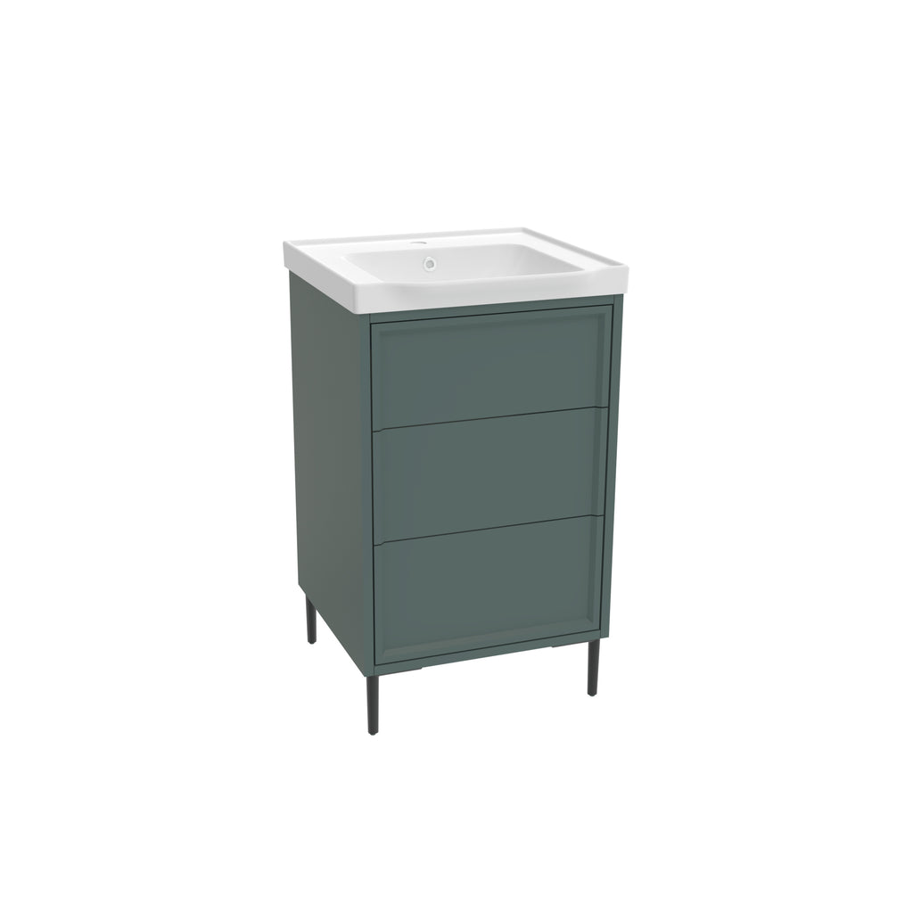 Scudo Bota 500mm Freestanding Vanity Unit With Basin & Leg Set