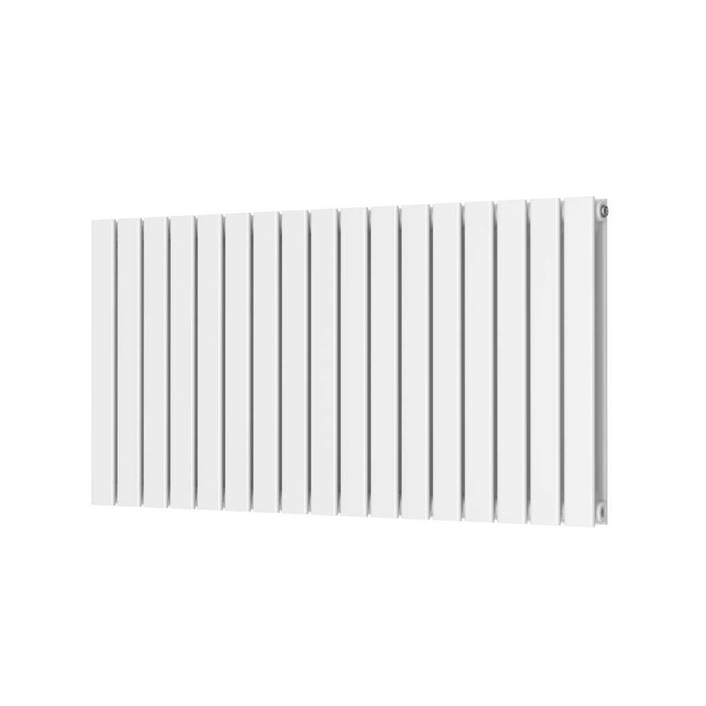 Scudo Bravo Horizontal White Double Designer Radiator, 600mm X 1158mm