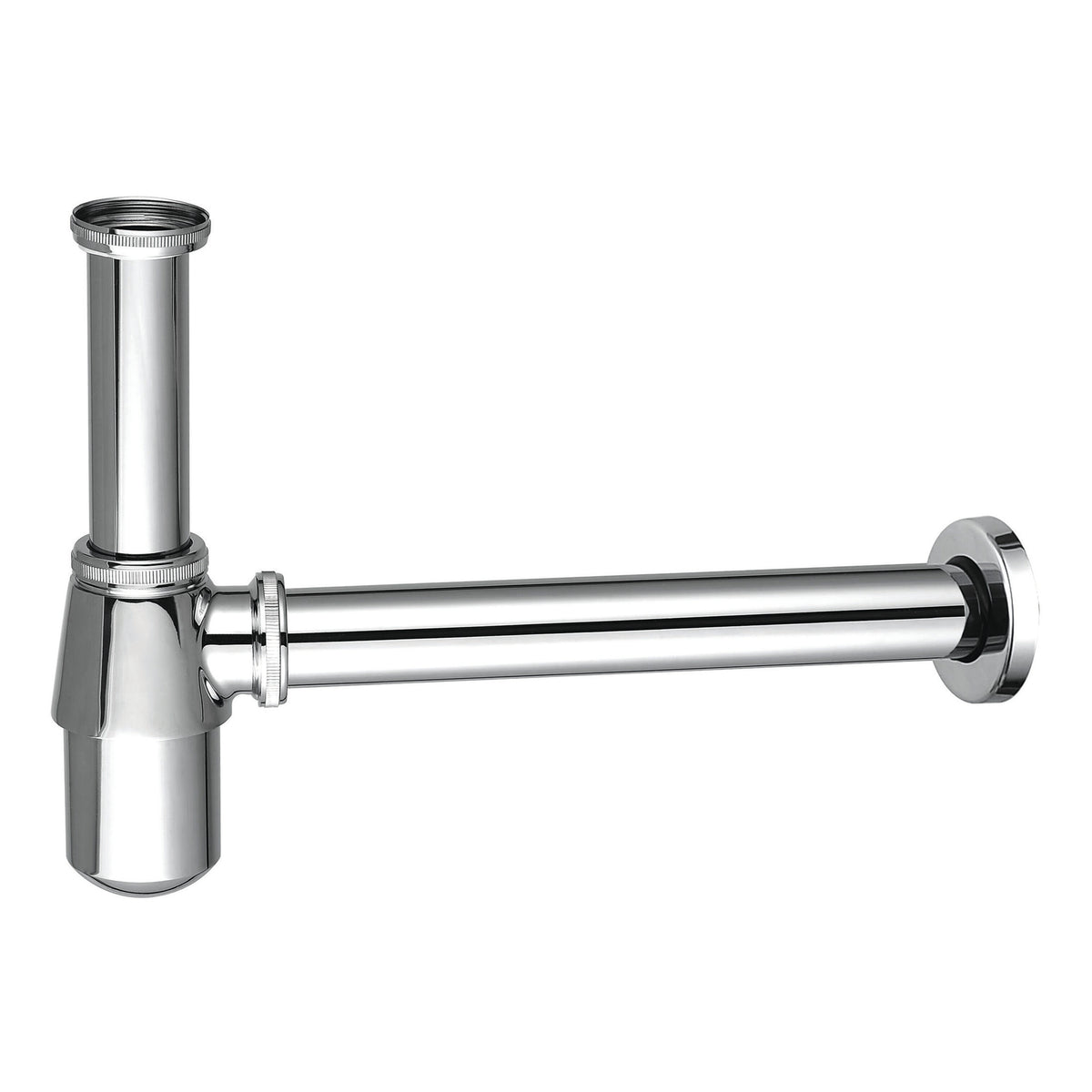 Scudo Round Bottle Trap - Chrome