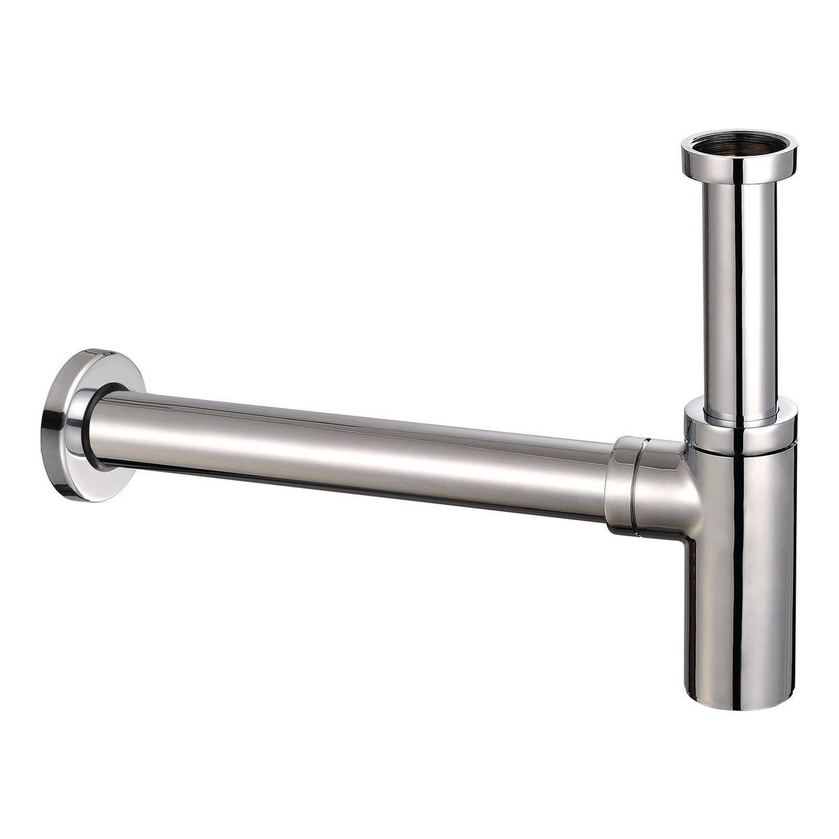 Scudo Modern Round Bottle Trap - Chrome