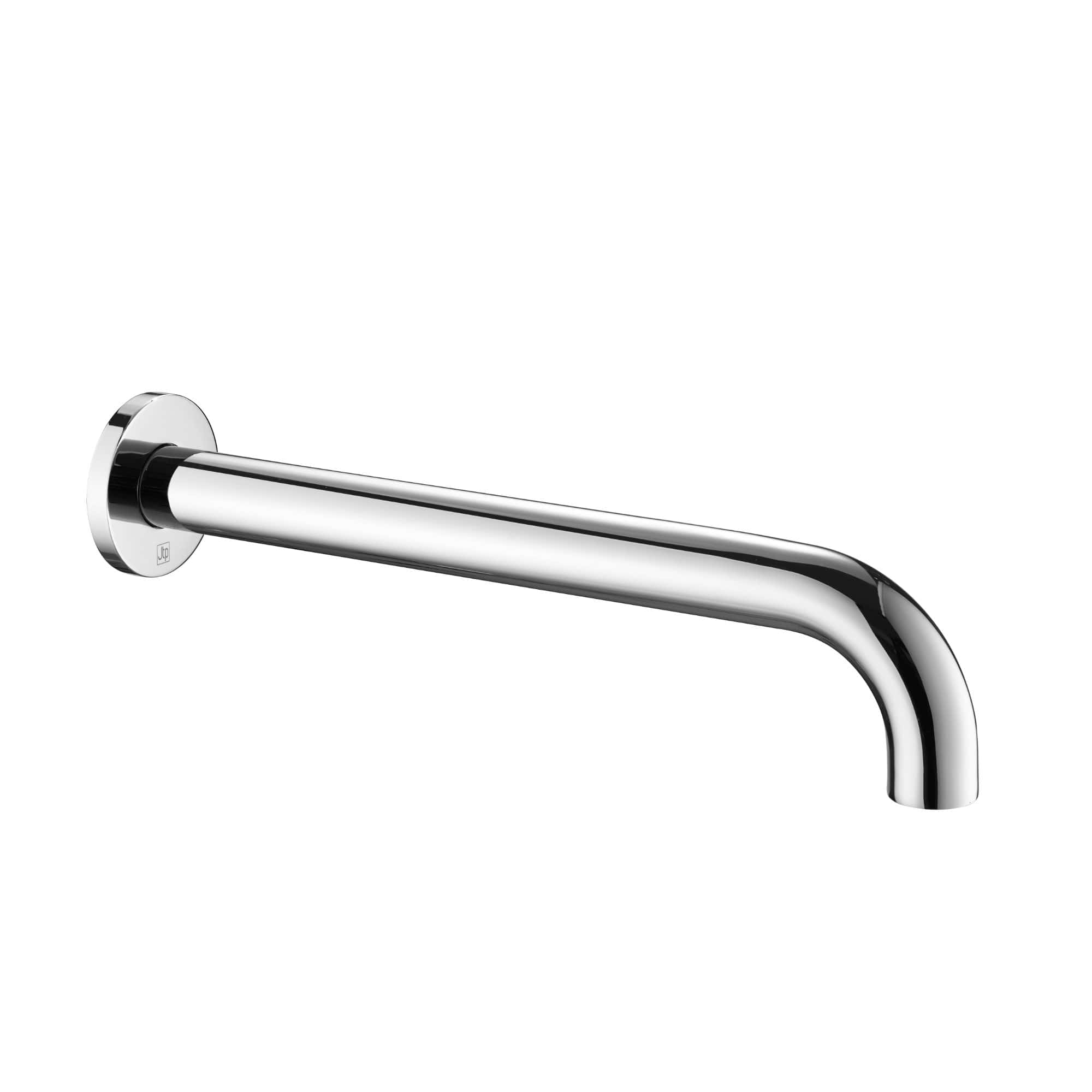 Sleek chrome wall-mounted grab bar for bathroom safety and support, ideal for showers and assistive bathing, featuring durable stainless steel construction and modern design.