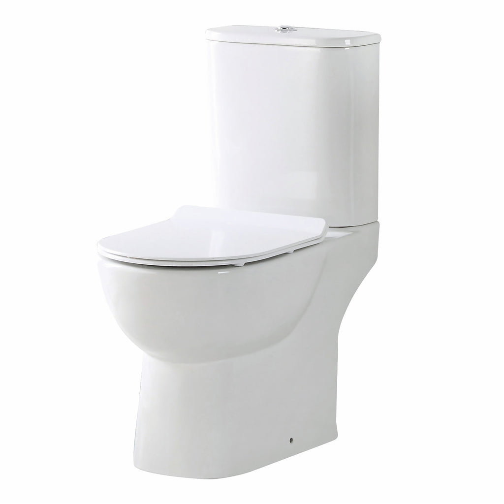 Scudo Diva Rimless Close Coupled Toilet With Cistern & Soft Close Seat