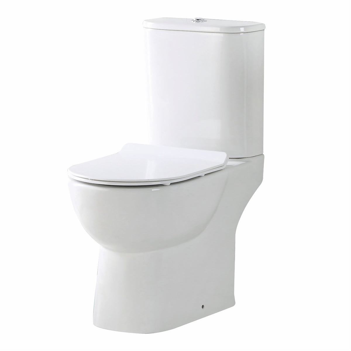 Scudo Diva Rimless Close Coupled Toilet With Cistern & Soft Close Seat