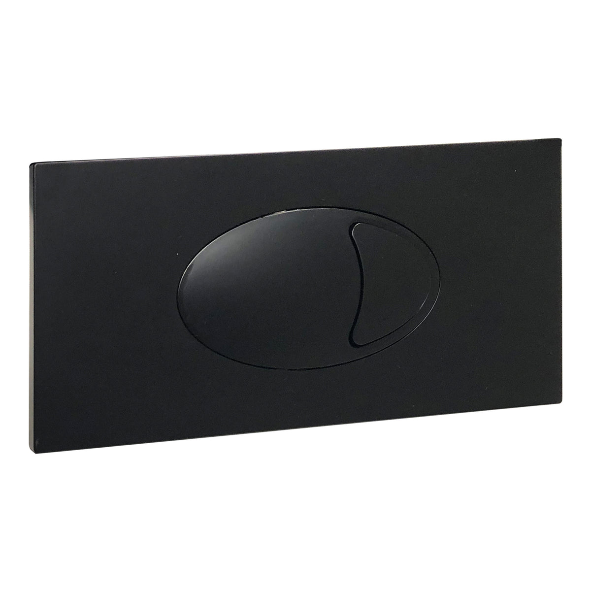 Scudo Large Dual Flush Plate For Cistern, Matt Black