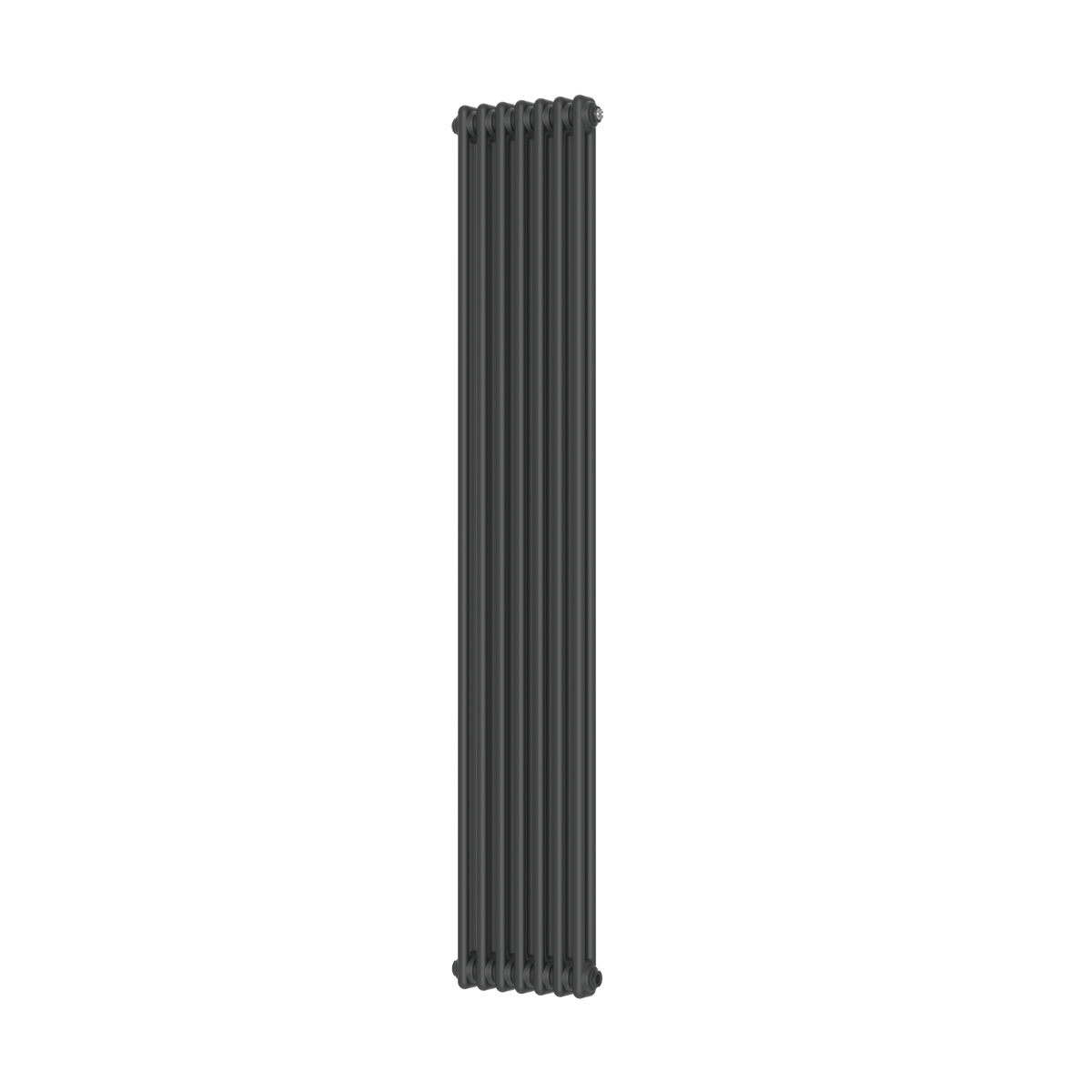 Scudo 2 Column Vertical Anthracite Designer Radiator, 1800mm X 335mm