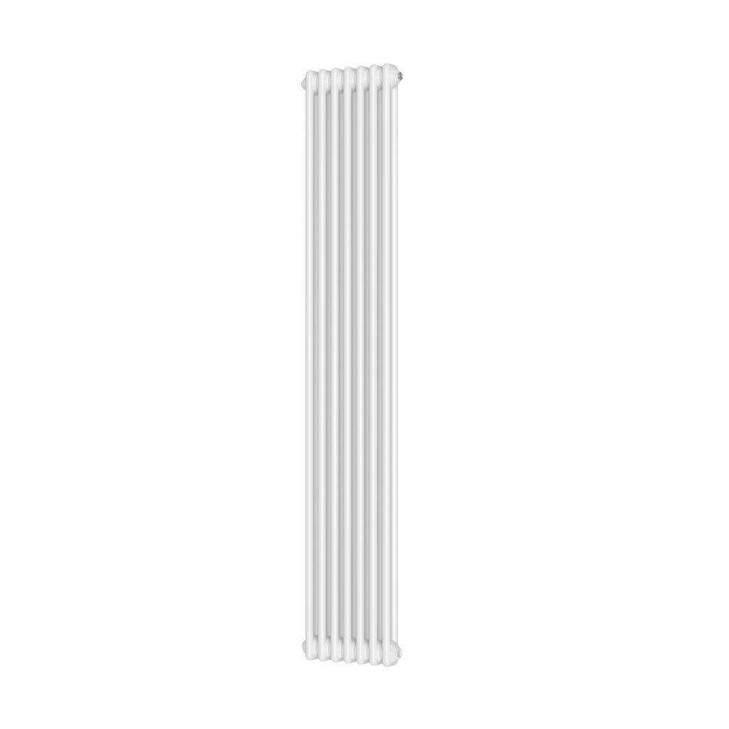 Scudo 2 Column Vertical White Designer Radiator, 1800mm X 335mm