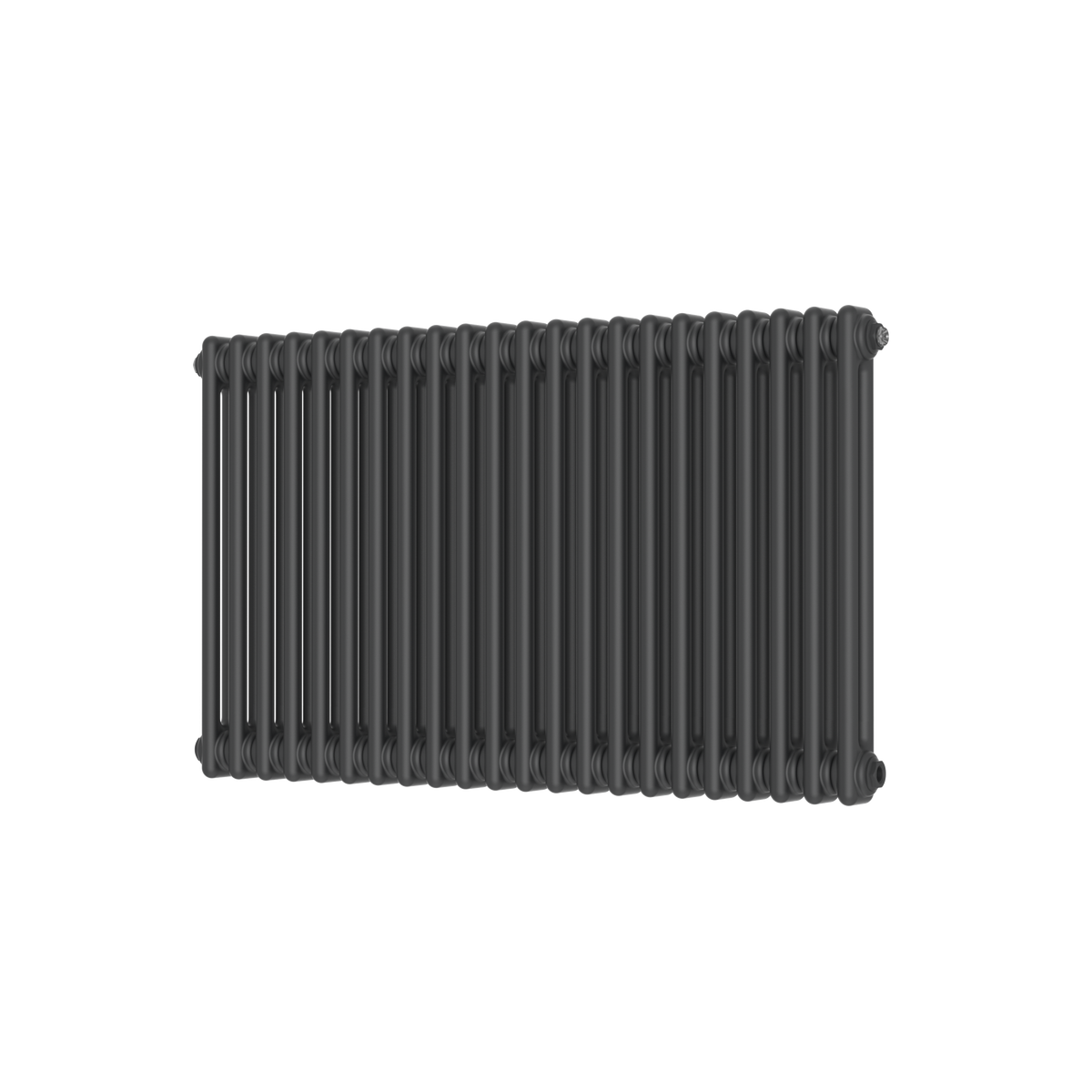 Scudo 2 Column Horizontal Anthracite Designer Radiator, 600mm X 1010mm