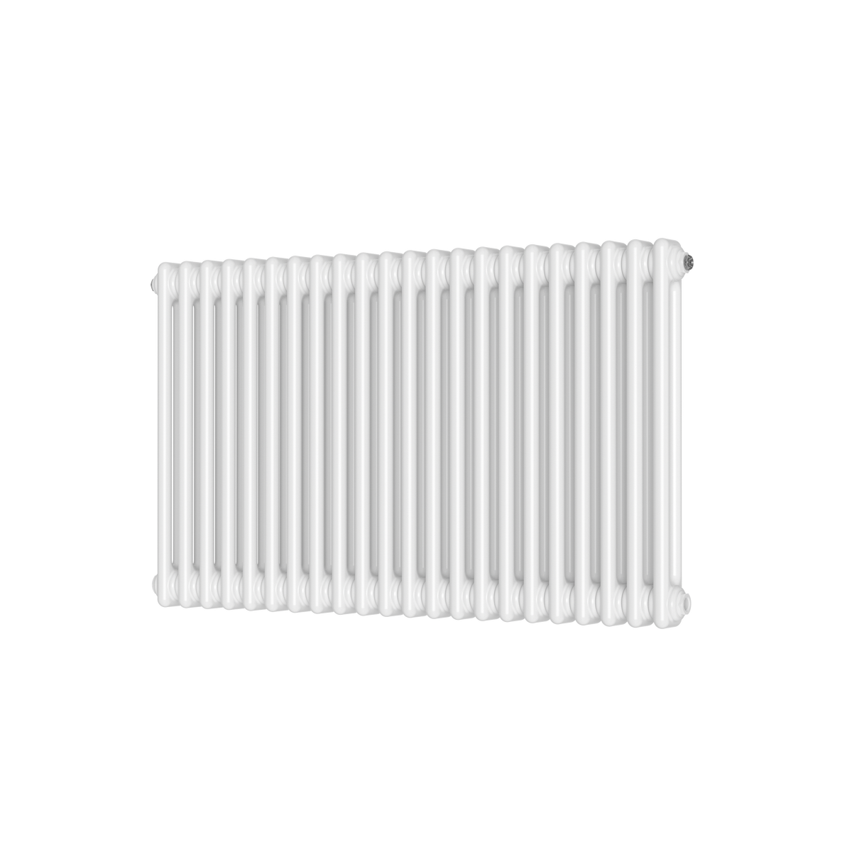 Scudo 2 Column Horizontal White Designer Radiator, 600mm X 1010mm