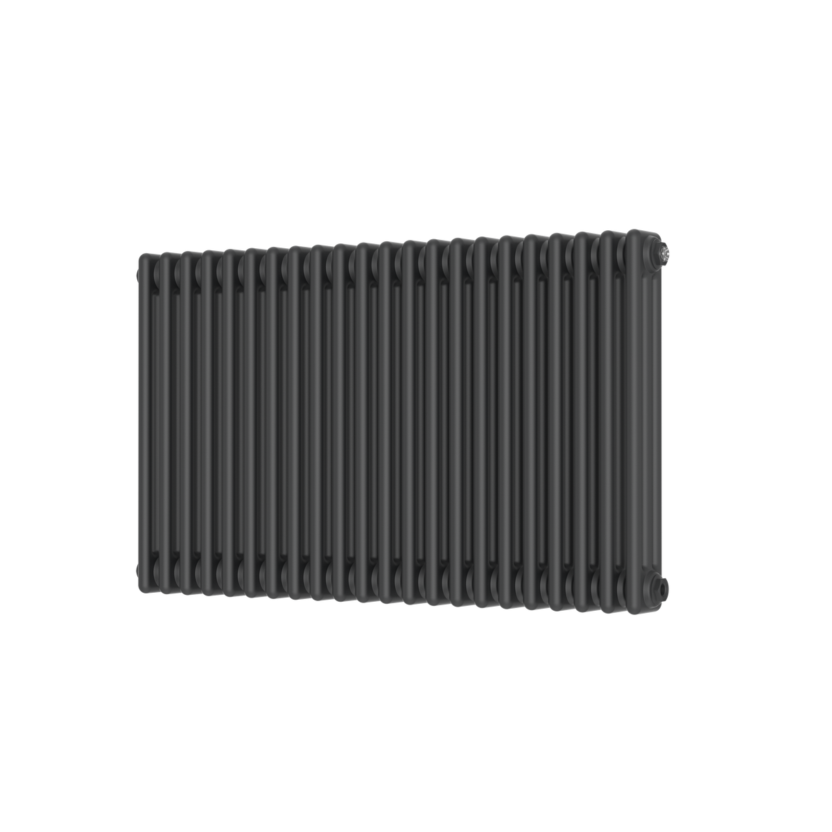 Scudo 3 Column Horizontal Anthracite Designer Radiator, 600mm X 1010mm