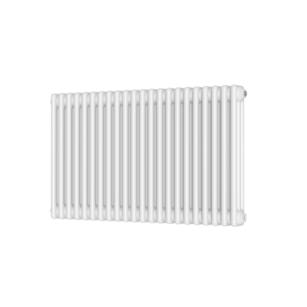 Scudo 3 Column Horizontal White Designer Radiator, 600mm X 1010mm