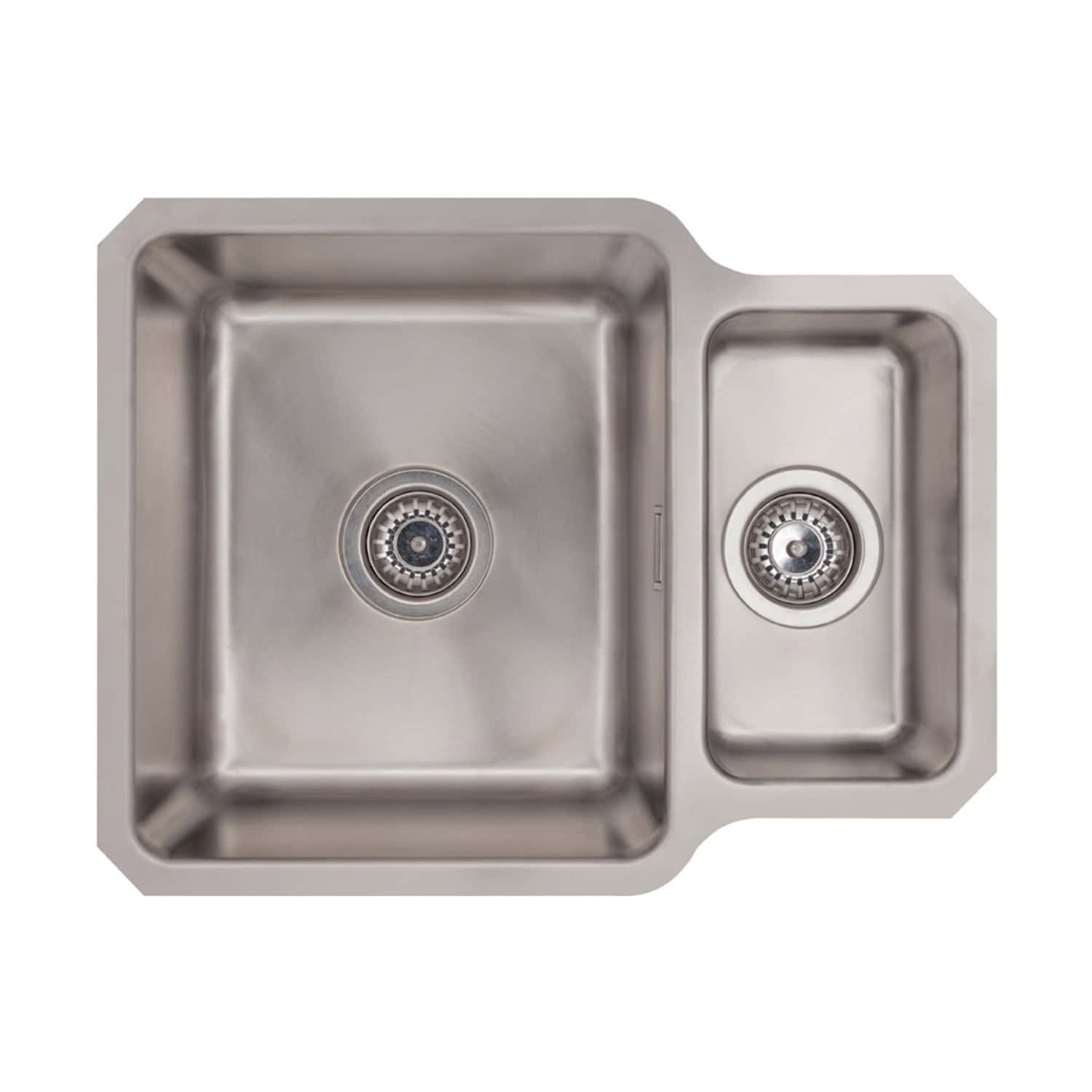 SBS stainless steel undermount kitchen sink with dual bowls, modern design, heavy-duty construction, and easy-to-clean surface. Perfect for contemporary bathrooms and kitchens.