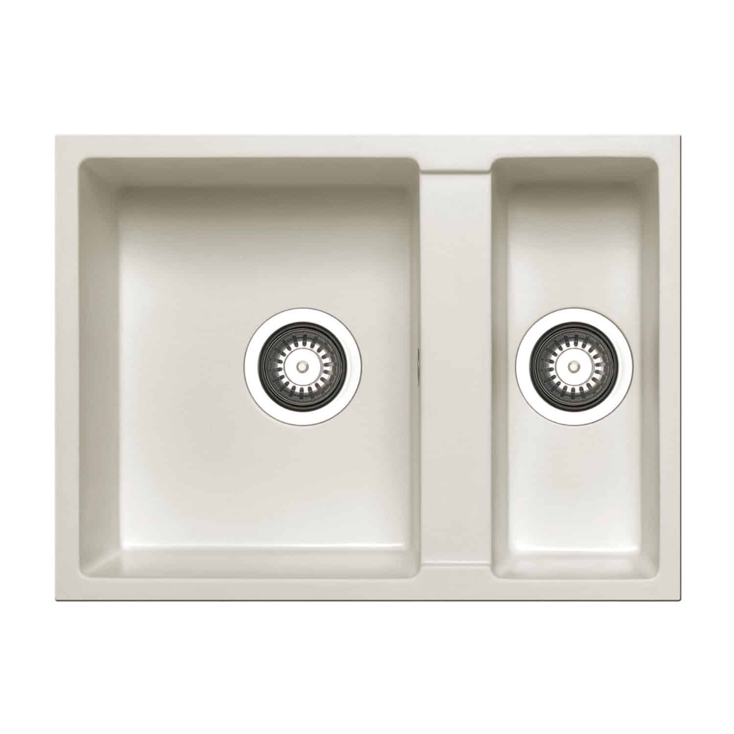 Stainless steel double kitchen sink with integrated drainage outlets, ideal for modern kitchen renovation and plumbing needs. Durable and easy to clean, perfect for contemporary kitchens.