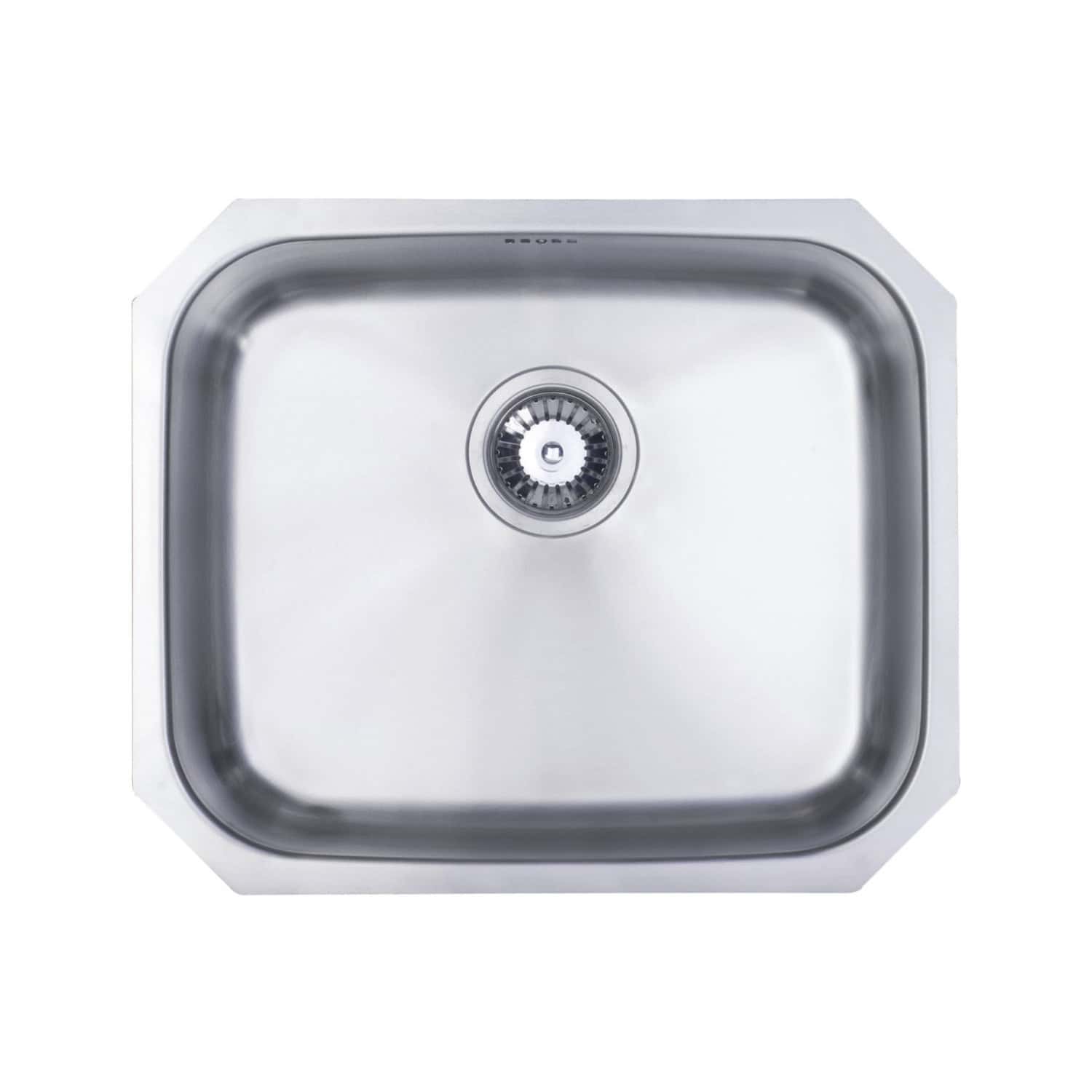 Stainless steel kitchen sink with a modern square design, ideal for contemporary bathroom or kitchen renovation projects. Durable, easy to clean, and moisture-resistant.