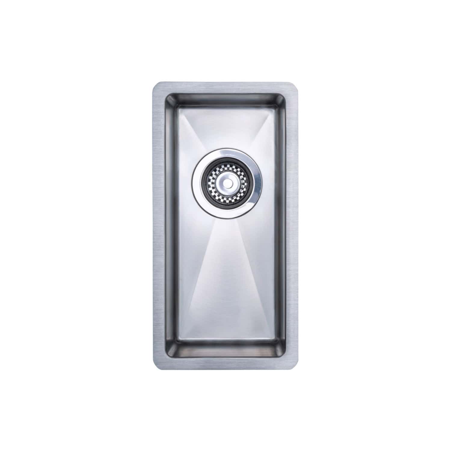 Polished stainless steel kitchen sink with single deep bowl and modern design, ideal for contemporary bathroom or kitchen upgrades. Durable, easy-clean material with sleek finish.