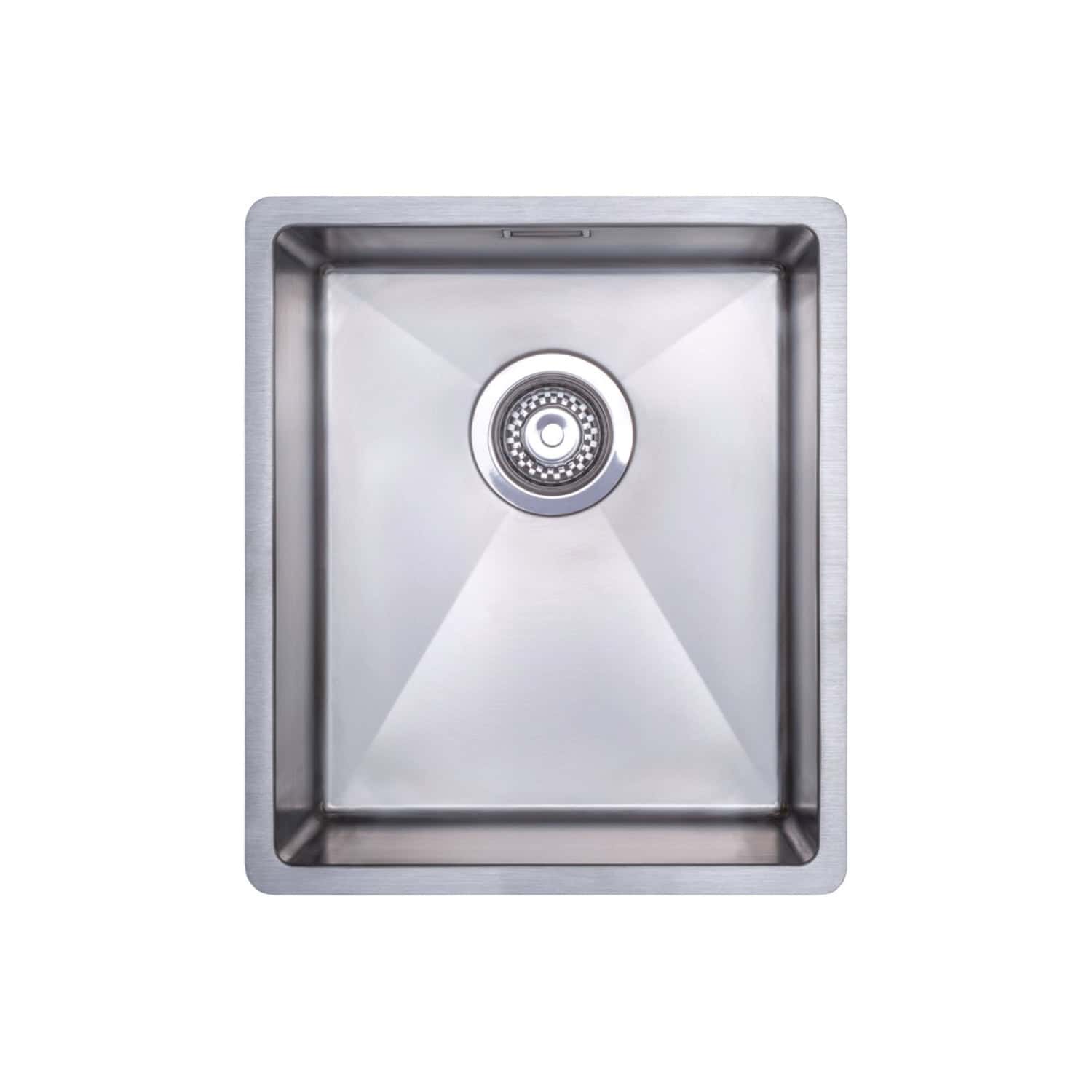 Stainless steel kitchen sink with single bowl, modern design, perfect for contemporary bathrooms and kitchens. Durable, easy to clean, and resistant to corrosion, ideal for home renovation projects.