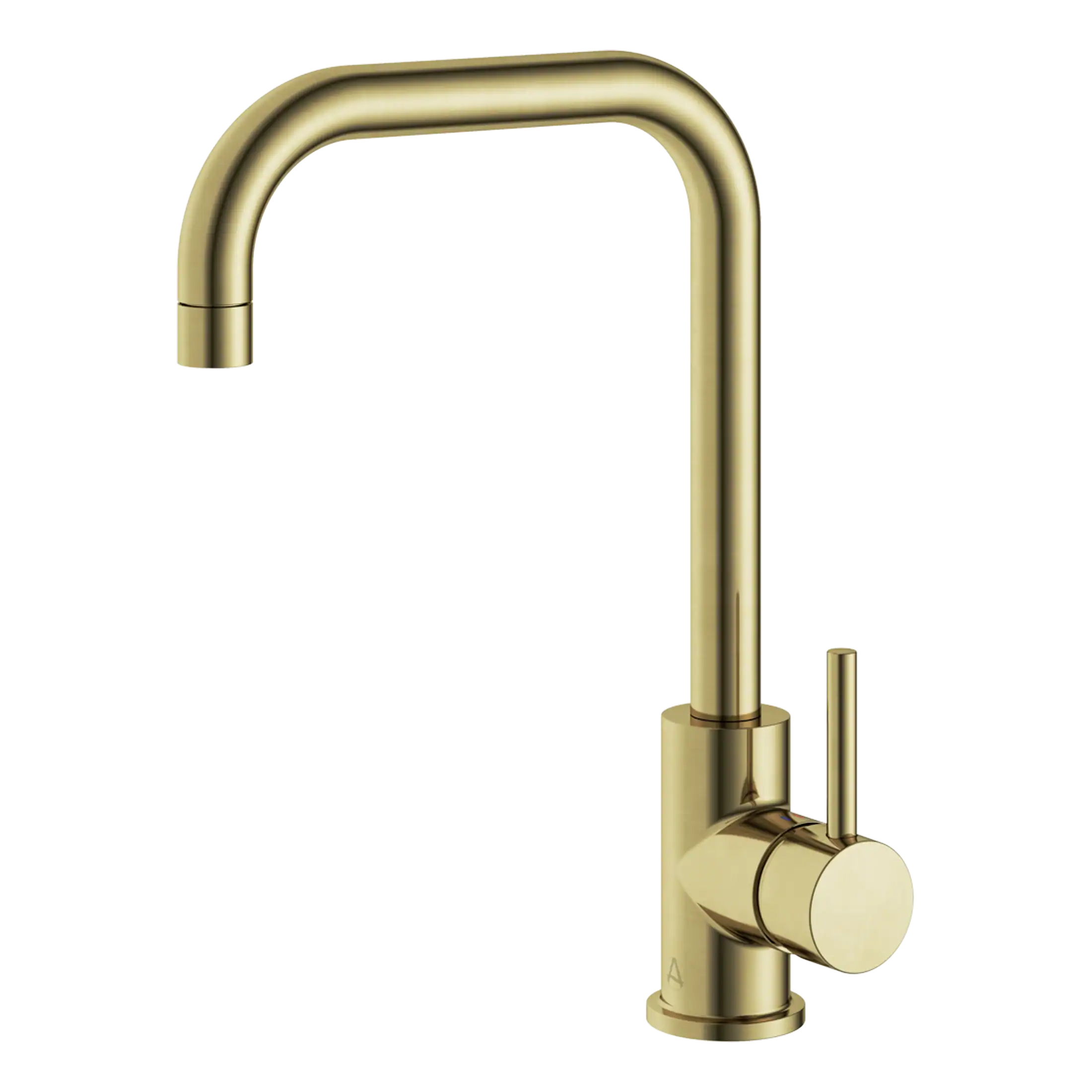 Brass kitchen tap with modern design, high-quality finish, and single lever control, ideal for contemporary bathroom or kitchen renovations. Perfect for efficient water flow and easy operation.