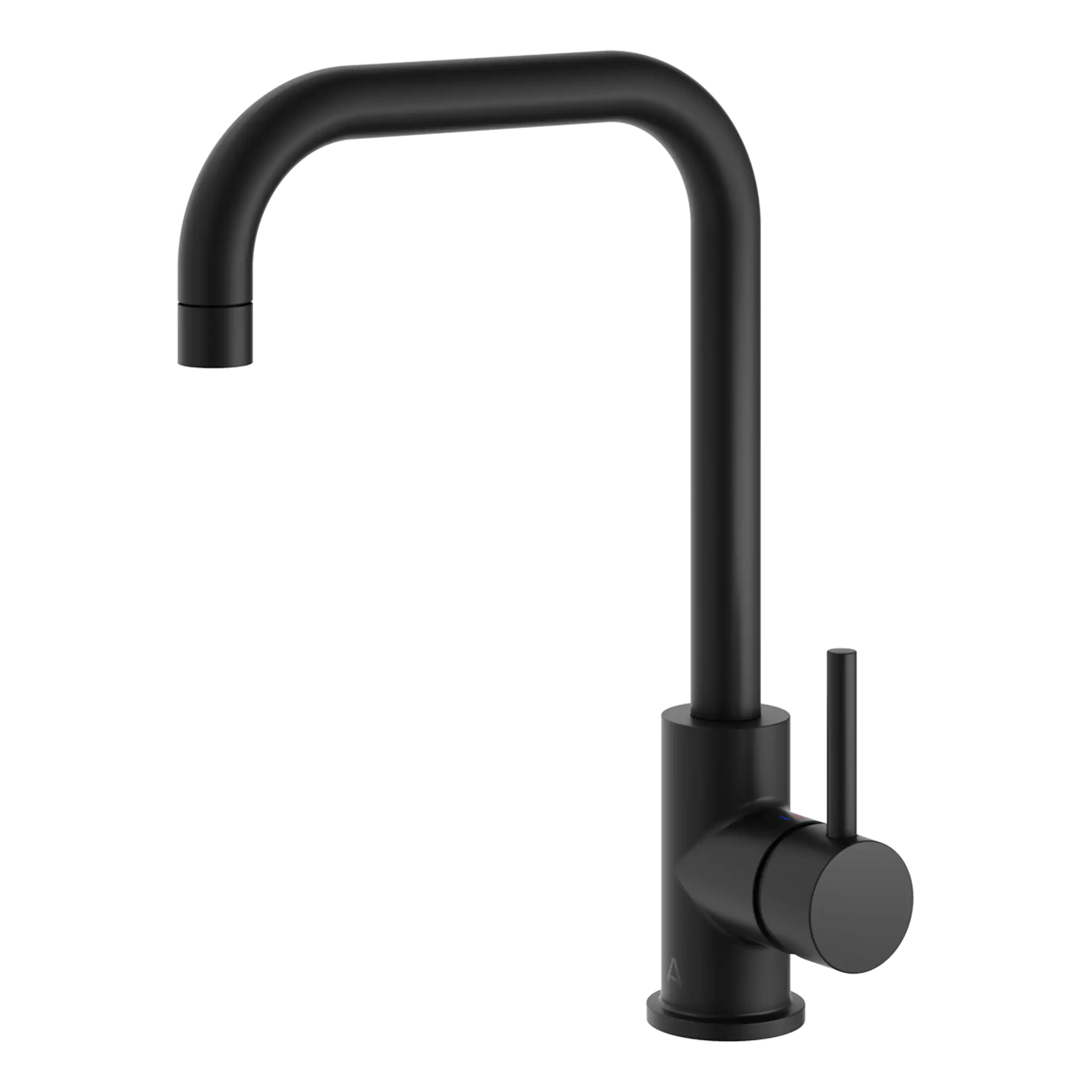 Sleek black kitchen tap with modern design, high-arc spout, and single lever handle, ideal for contemporary bathrooms and kitchens. Perfect for enhancing functionality and style in bathroom renovation projects.