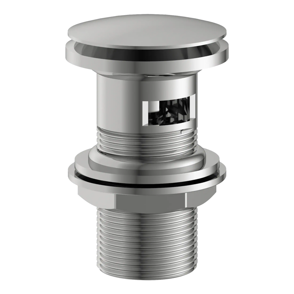 Brass bathroom waste trap for sinks, perfect for plumbing installations and repairs, durable stainless steel construction.