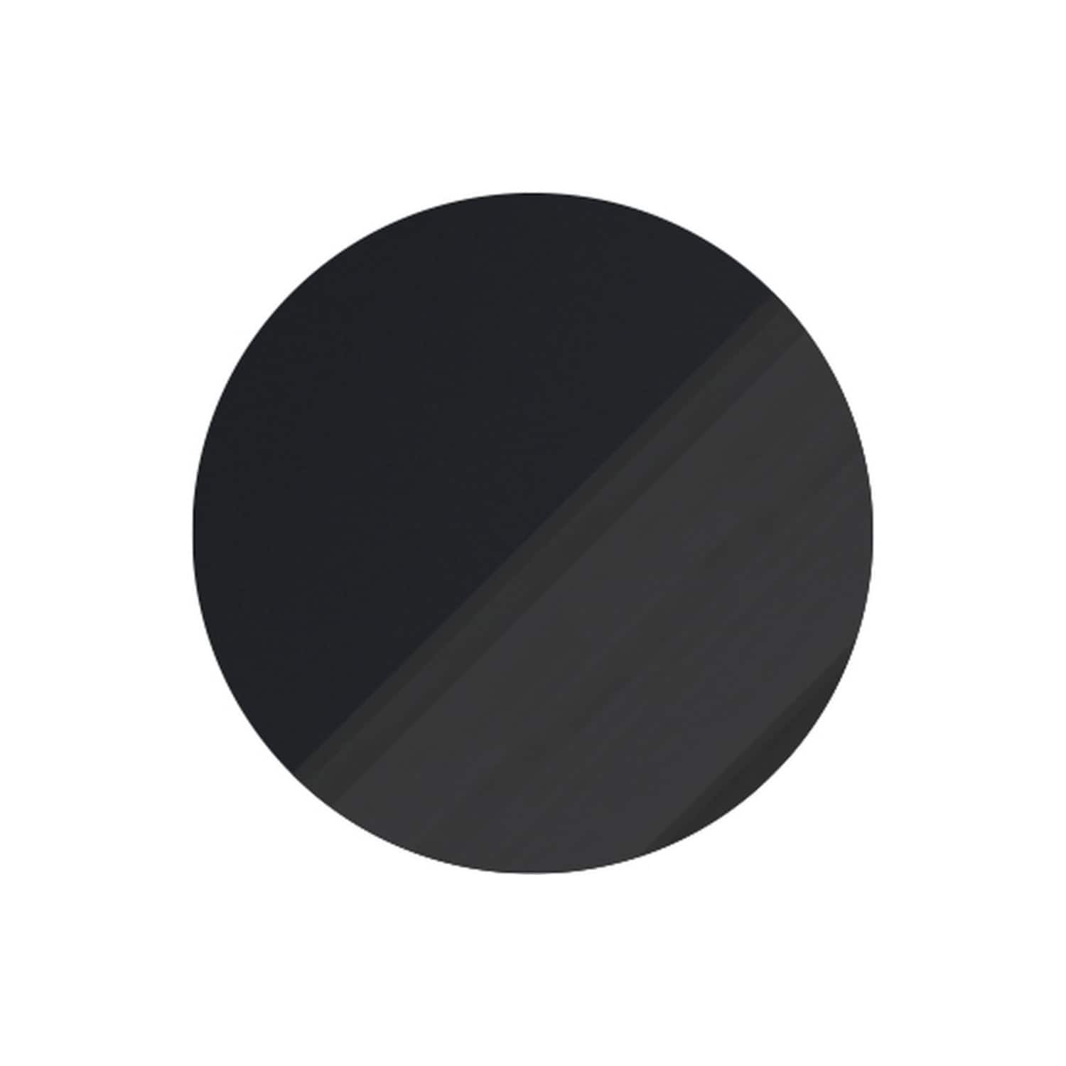 Dark grey circular bathroom tile with sleek matte finish, perfect for modern bathroom design and decoration. High-quality ceramic, durable and water-resistant. Suitable for walls and floors.