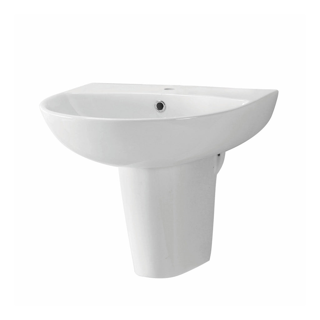 Scudo Deia Basin With Full Pedestal - Gloss White