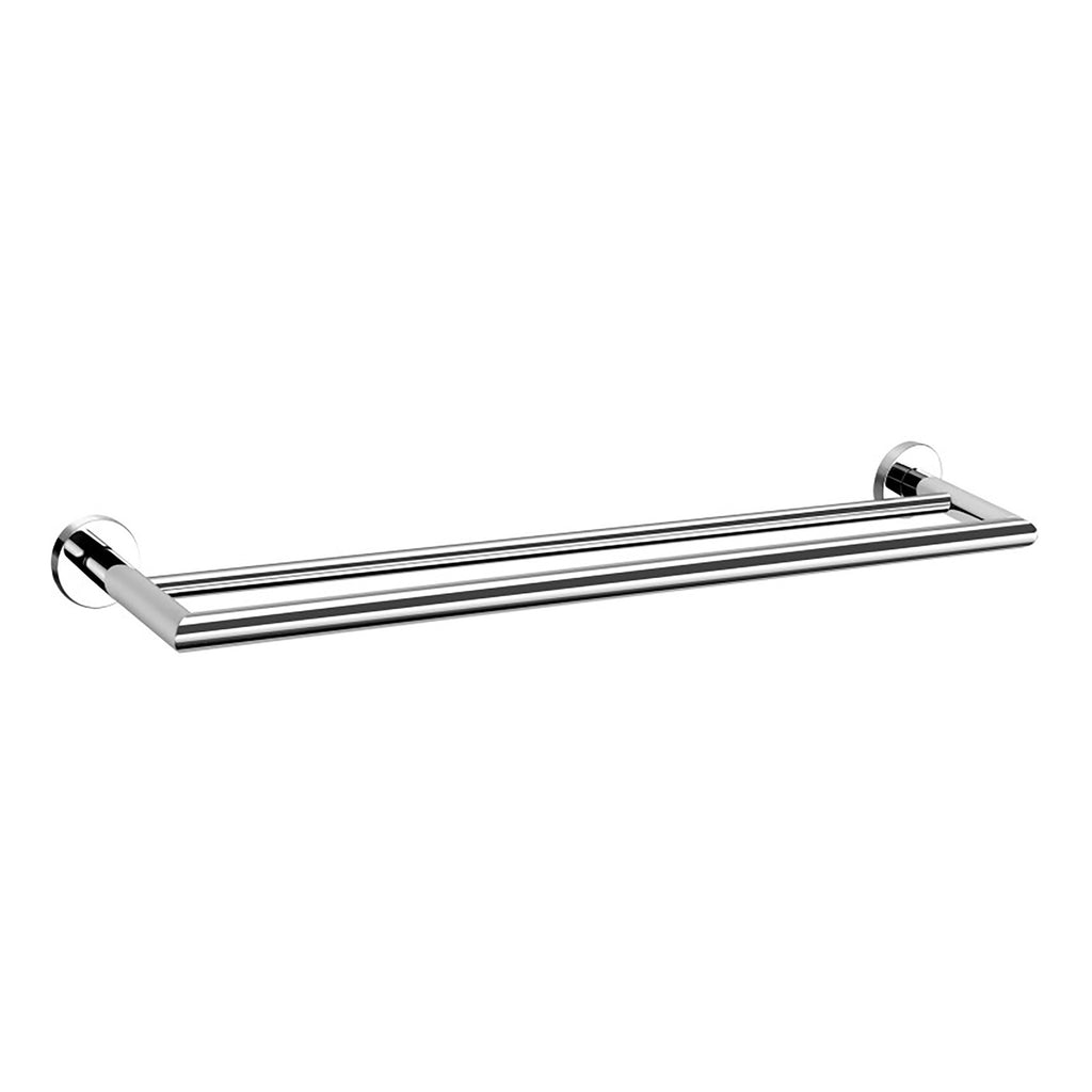 Scudo Delta Double Towel Bar - Chrome