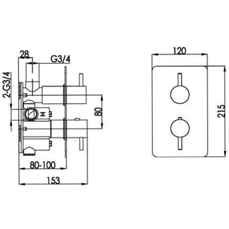 Detailed technical bathroom fixture installation diagram with precise measurements for plumbing and fitting specifications. Ideal for bathroom renovation and plumbing professionals.