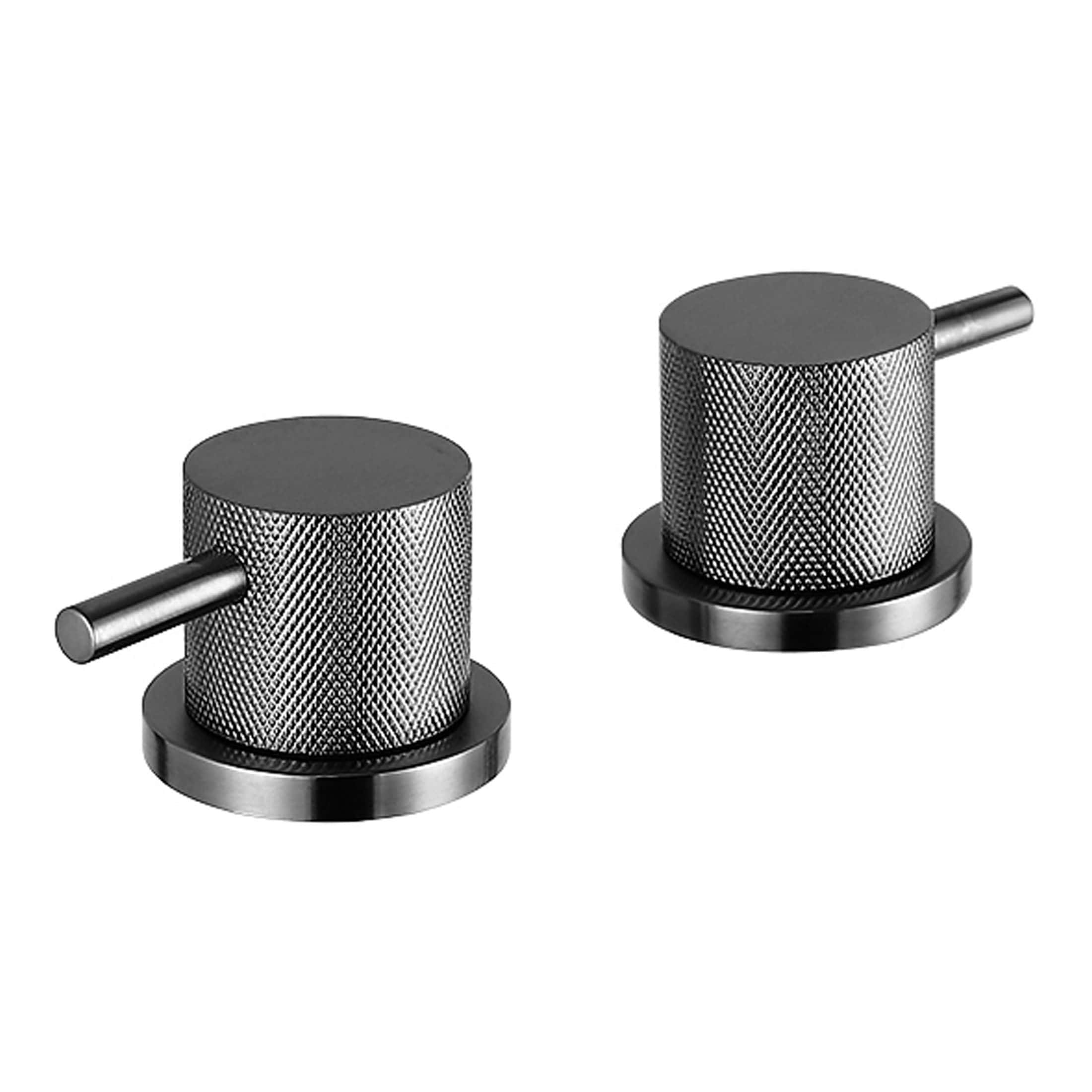 Polished chrome bathroom drain covers with cylindrical mesh design and side outlet, ideal for modern bathroom sinks and basins, combining style and functionality.