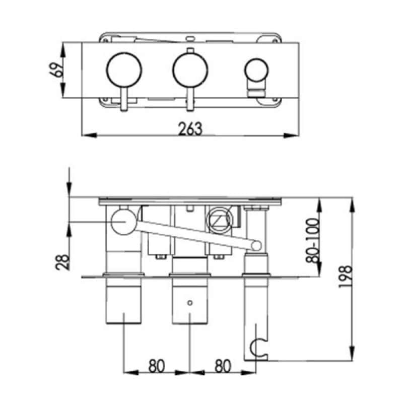 High-quality bathroom waste trap with precise dimensions, ideal for modern plumbing installations. Designed for reliable performance in bathroom drainage systems, ensuring a seamless fit and easy maintenance.