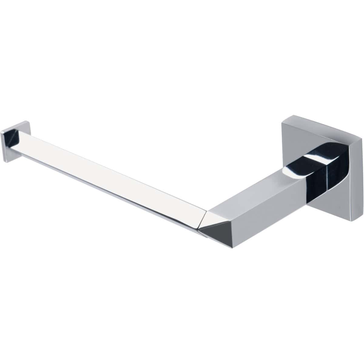 Sleek modern chrome bathroom towel rail with a minimalist design, perfect for contemporary bathrooms. Durable, rust-resistant finish.