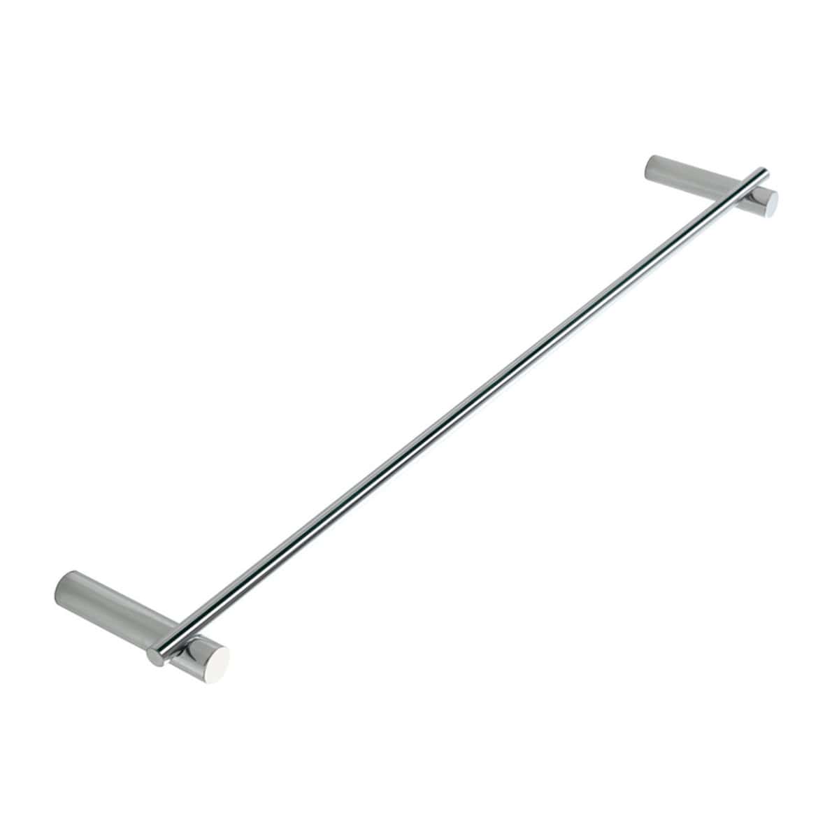 Chrome bathroom towel rail bar for modern Bubly bathrooms, durable metal finish, easy installation, optimise bathroom storage and style.