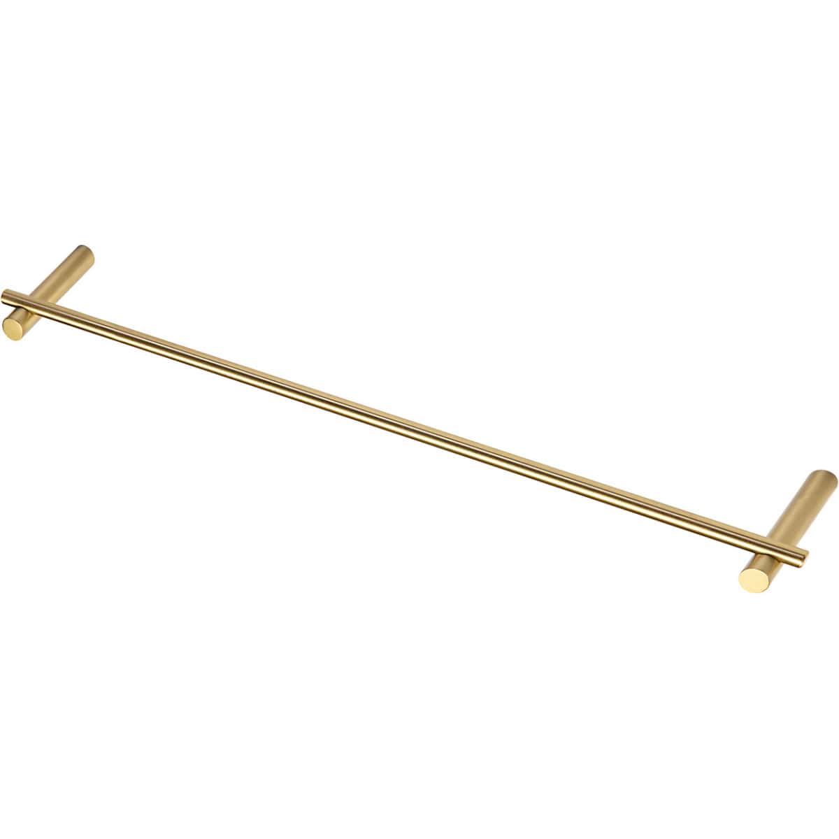 Sleek gold bathroom towel rail with modern design, perfect for luxury bathrooms and towel storage. Stylish, functional, and easy to install for contemporary bathroom decor.